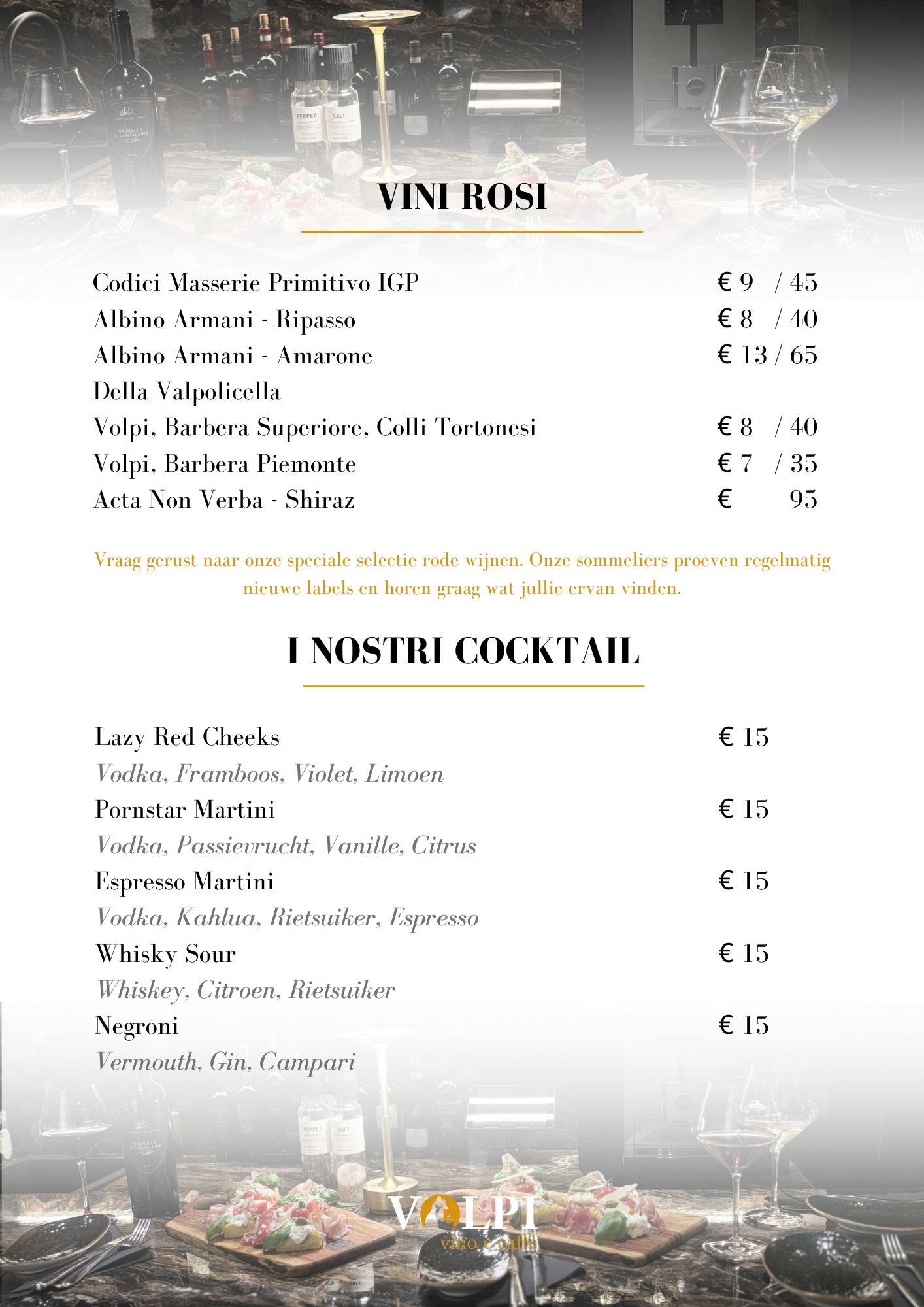 Menu pagina 2