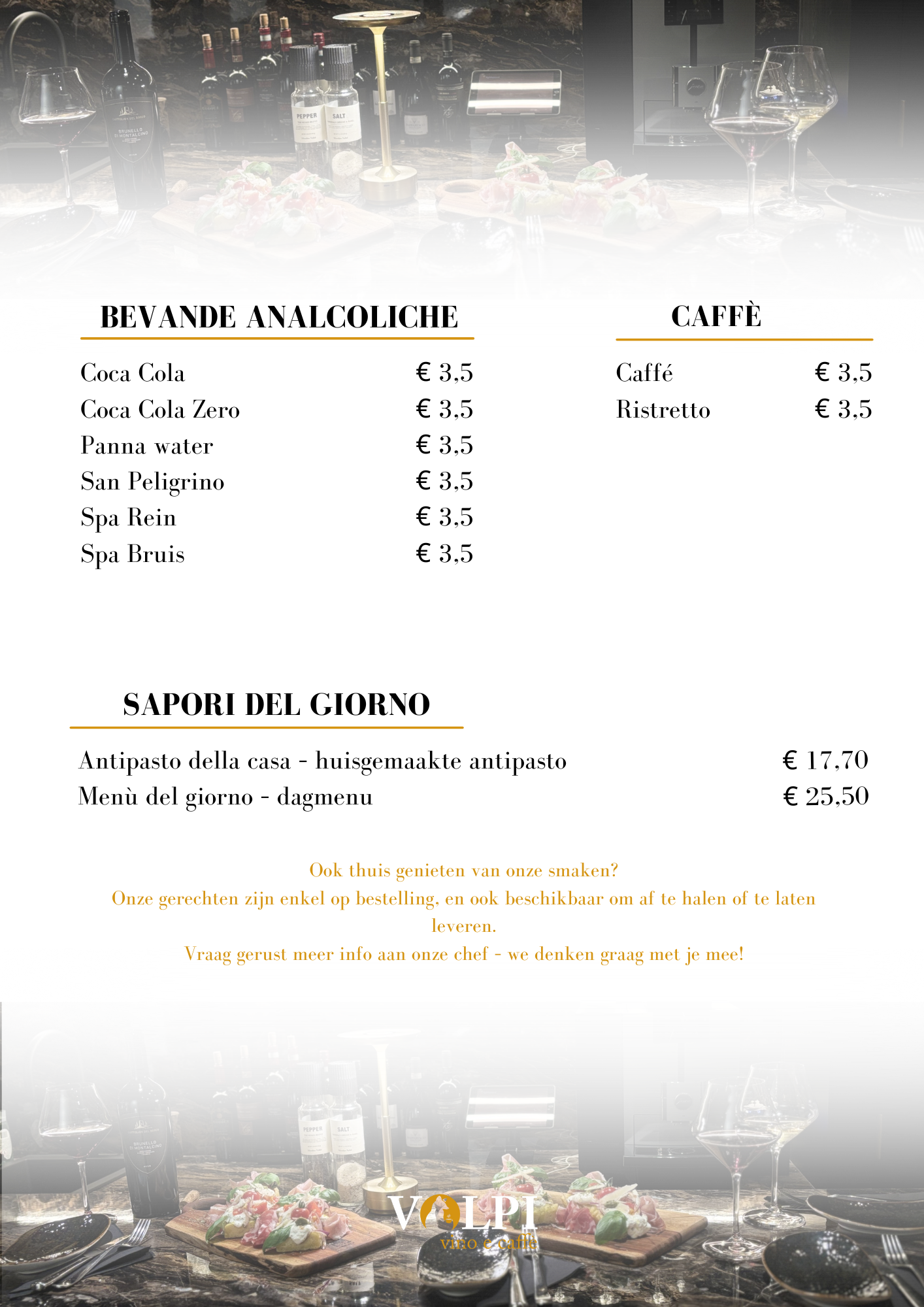 Menu pagina 3