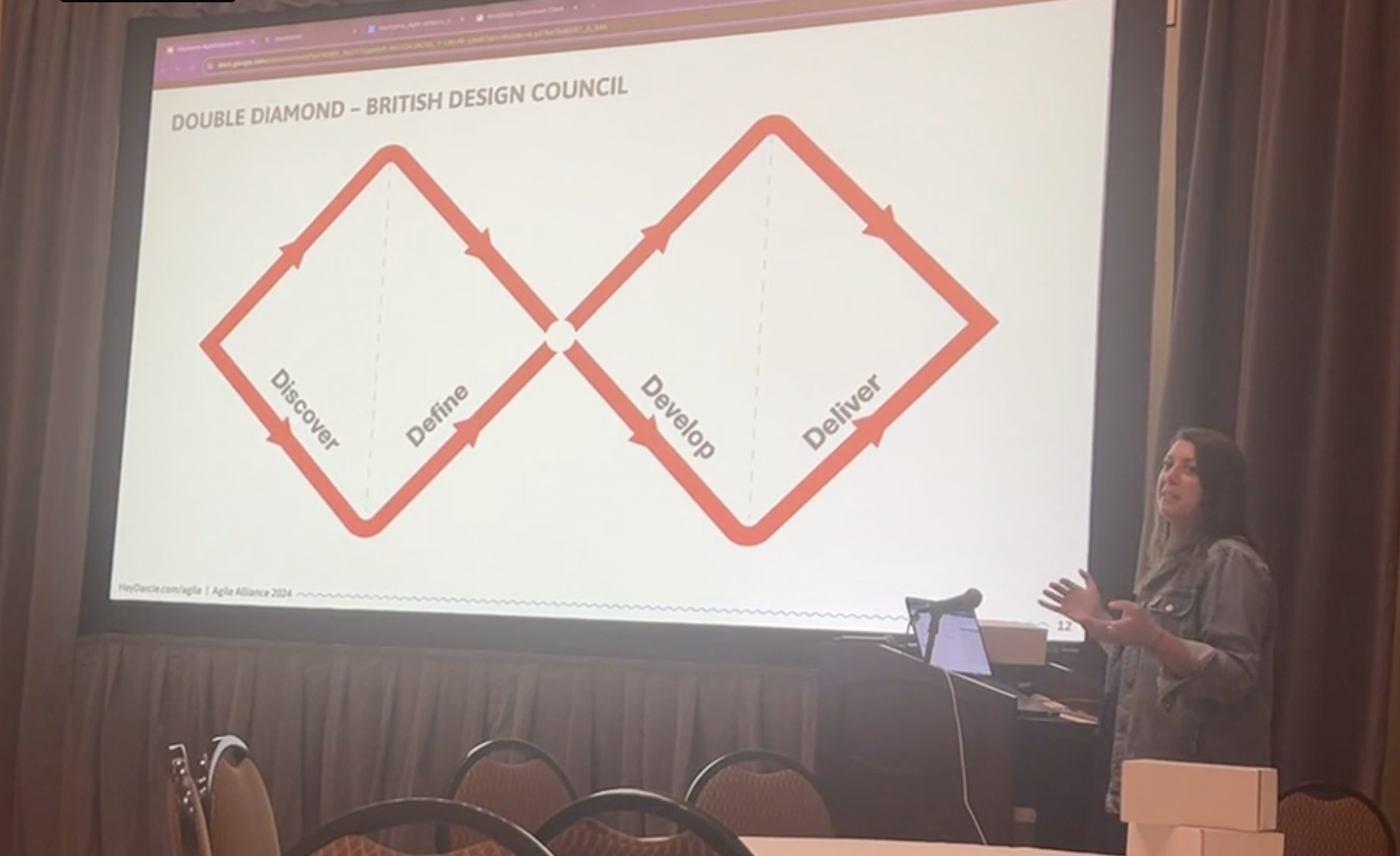 Darcie Fitzpatrick runs session at Agile Alliance in Dallas, TX