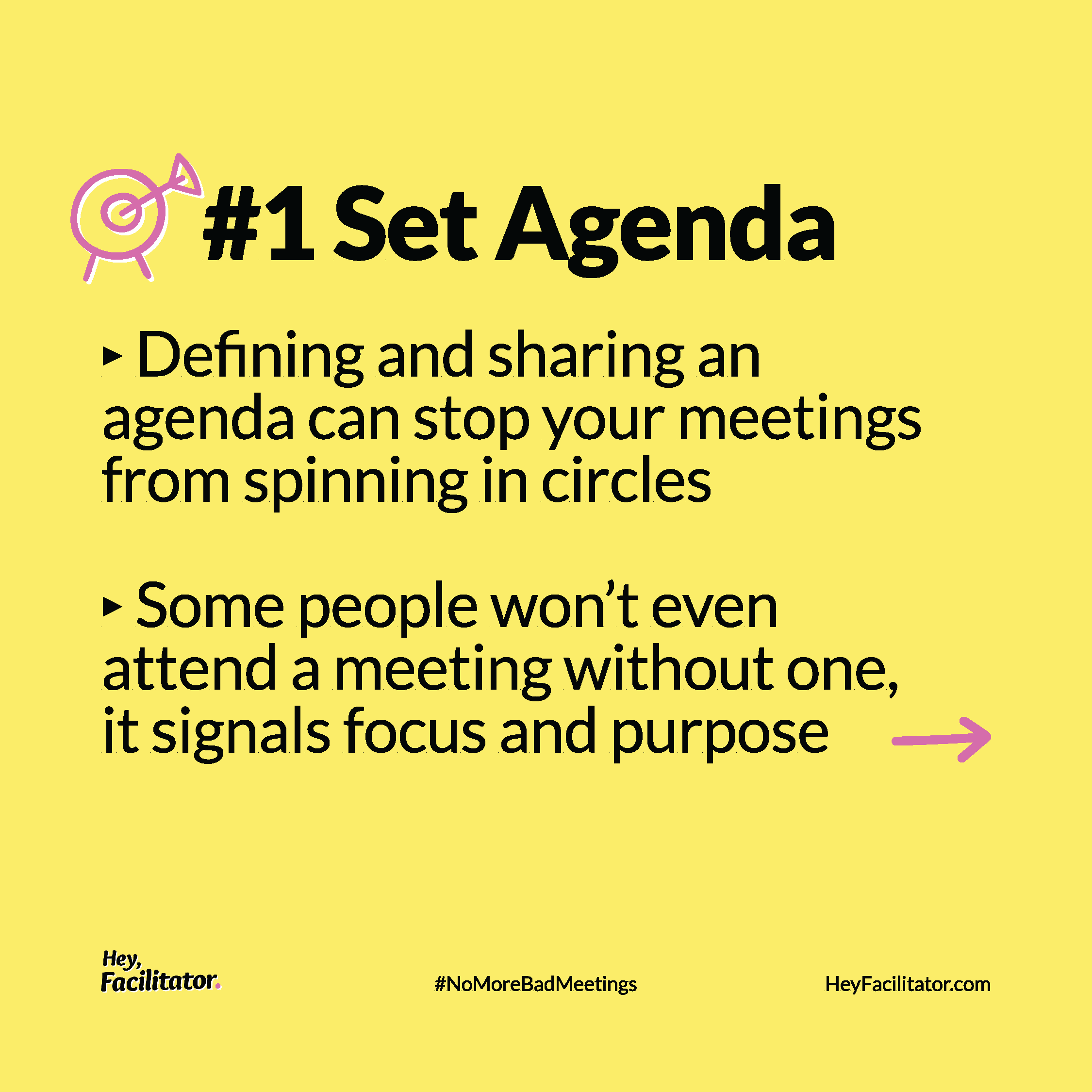 5 Basic Facilitation Tips for Scheduling “No More Bad Meetings”