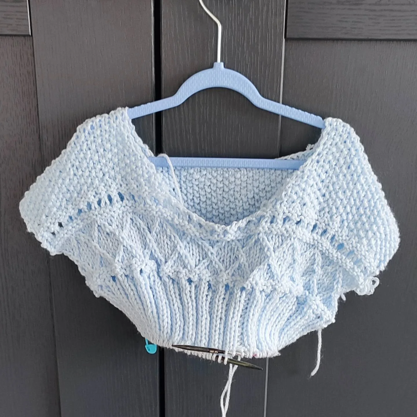 WIP Wednesday..... What's your current project?
Surprise surprise I'm still working in the Ingrid Sweater by PetiteKnit. But I think I have finally got it right so hopefully no more going backwards. I did make a mistake right at the start so did si