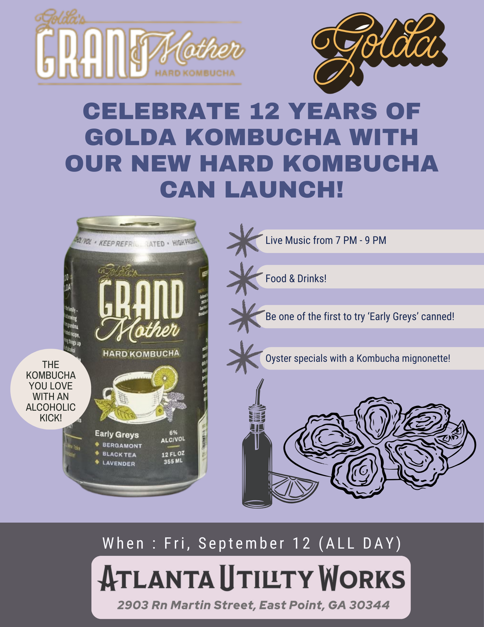 Golda Kombucha 12th Anniversary!