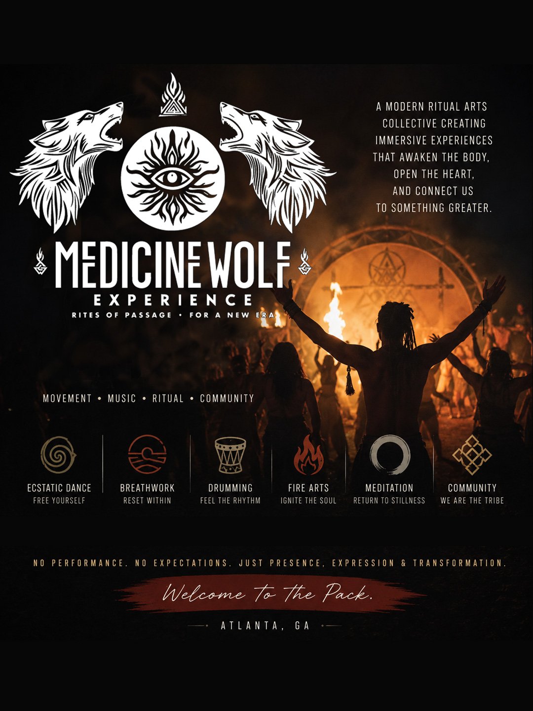 Medicine Wolf Experience: Drum Fire 