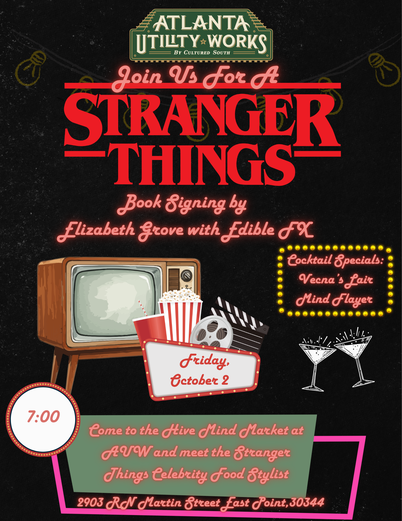 Book Signing with Stranger Things Celebrity Food Stylist, Elizabeth Grove 