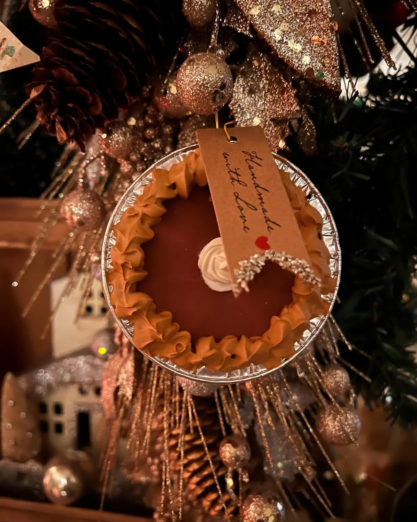 LINK IN BIO: Treat yourself to an Eat My Shit Pie Ornament and give back, 50% of proceeds will be donated to the foundation of your choice during checkout. Thank you for shopping small &amp; being good humans for NOT voting for a convicted felon. Eve