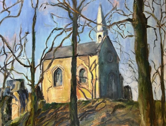 Winter Steeple, 18x24