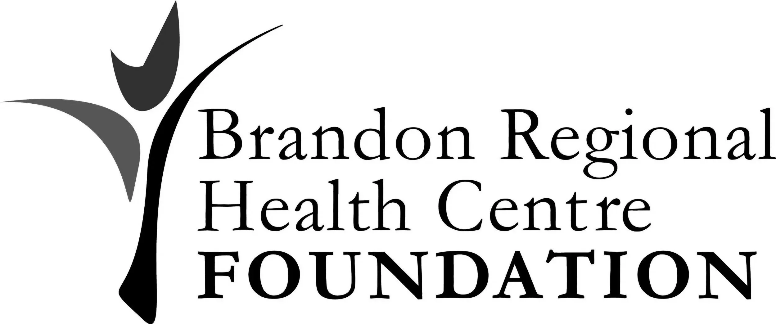 Logo of Brandon Regional Health Centre Foundation, featuring stylized human figures and text.