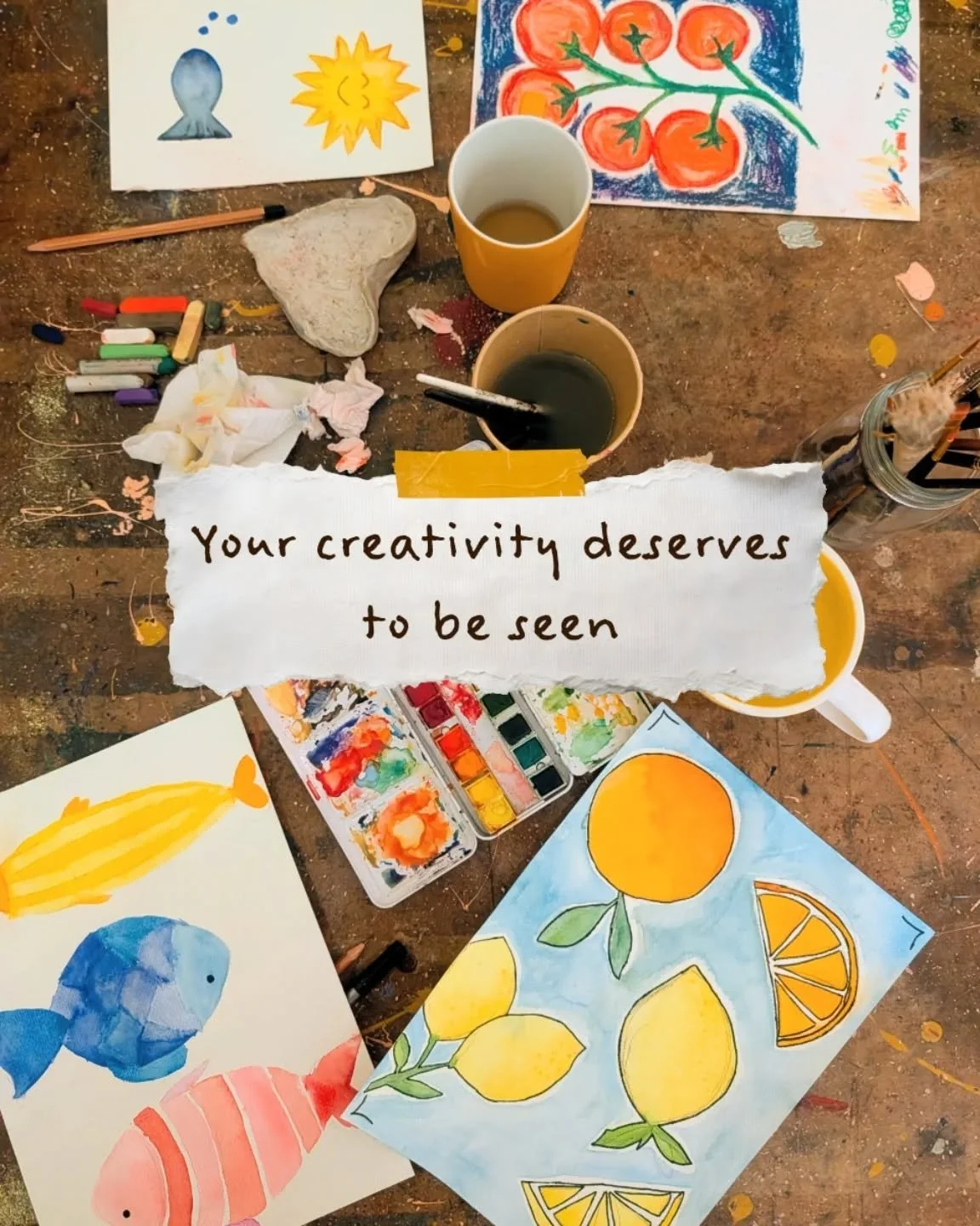If you feel like there's no need for you to be creative because what you'd make wouldn't be good enough...then this reminder is for you ✨

We all deserve to express ourselves creatively and to be seen.

#imperfectart #creativefreedom #thingstodoinlon