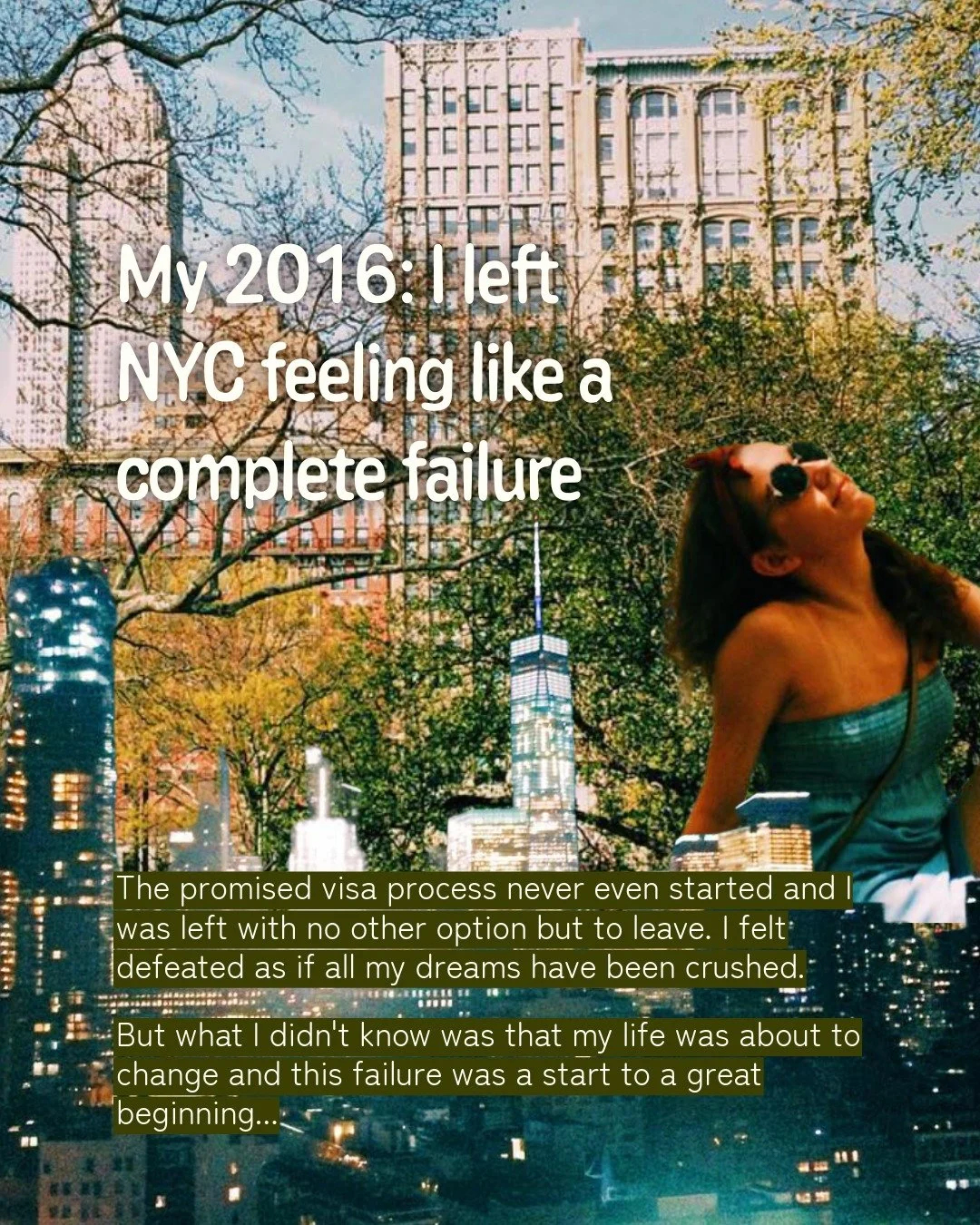 2016: left nyc, visa plans ruined, felt like a complete failure
the 'failure' that broke me open ended up being one of the best things that ever happened. just took me a few years to see it
Imperfect Art exists for everyone who's ever felt out of pla