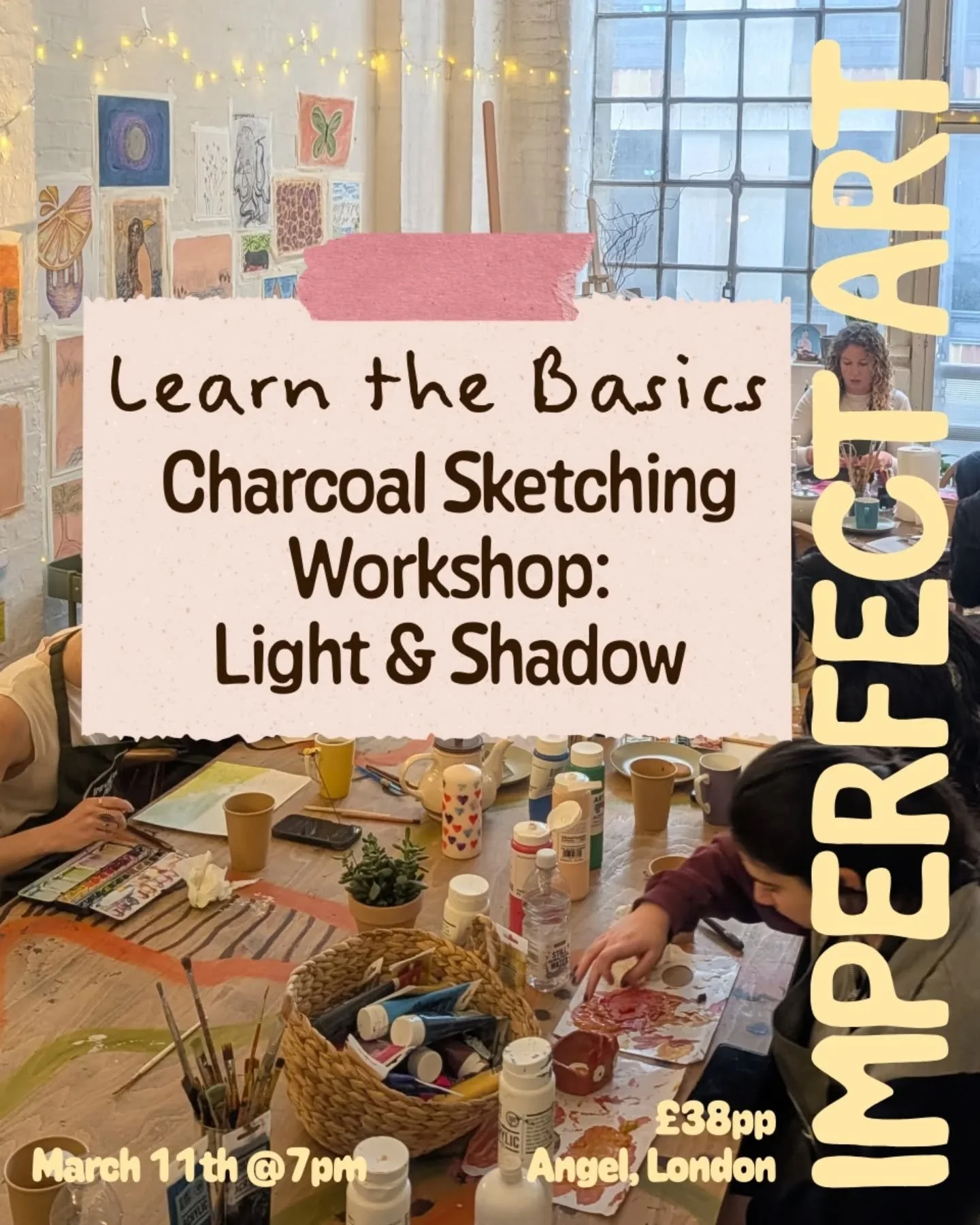Most people think drawing requires talent but we think you just need curiosity, play and some charcoal ✨ 

Our sketching workshop is meant to be playful, educational and laid-back!

You're here to learn something new while having fun and our amazing 