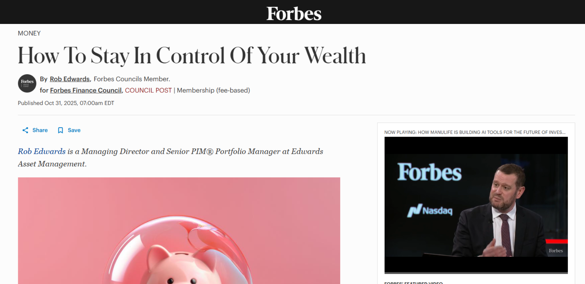 How To Stay In Control Of Your Wealth