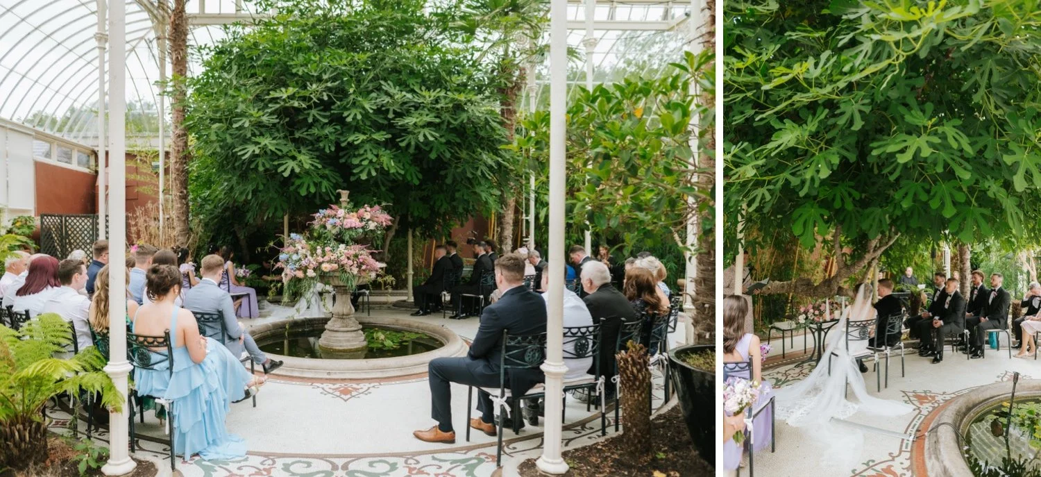 conservatory ceremony in Kilshane House wedding