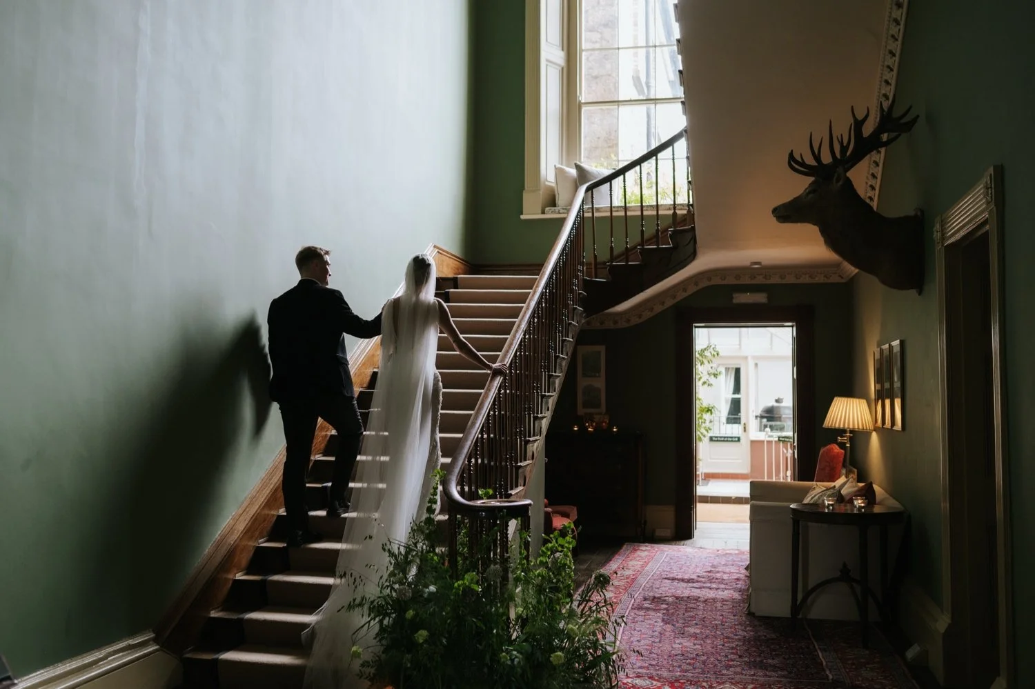 Wedding couple portraits Kilshane House 