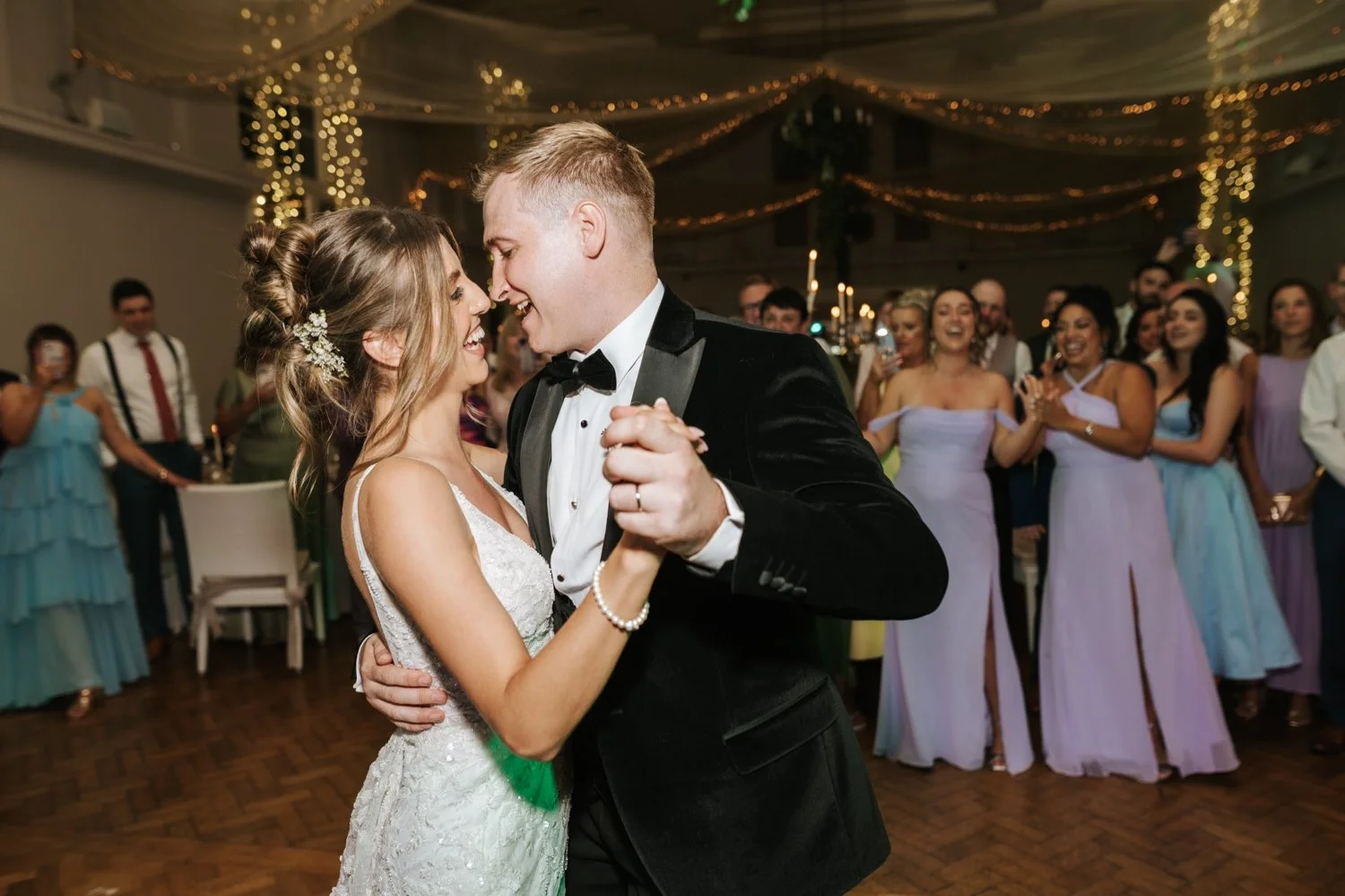 First dance Kilshane House wedding evening