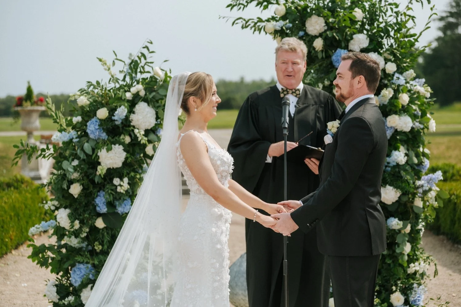 Outdoor wedding ceremony in Castlemartyr resort