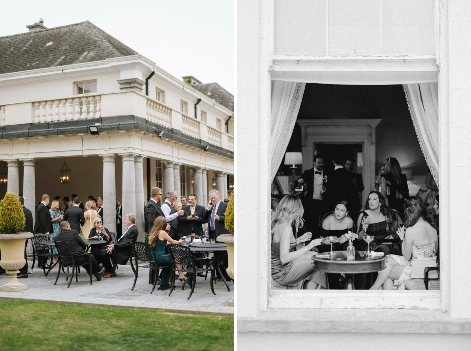 Outdoor wedding reception in Castlemartyr