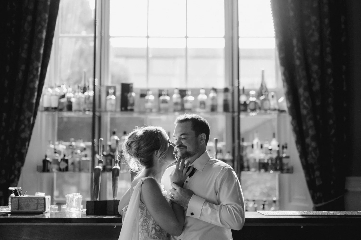 wedding portraits in a bar in castlemartyr
