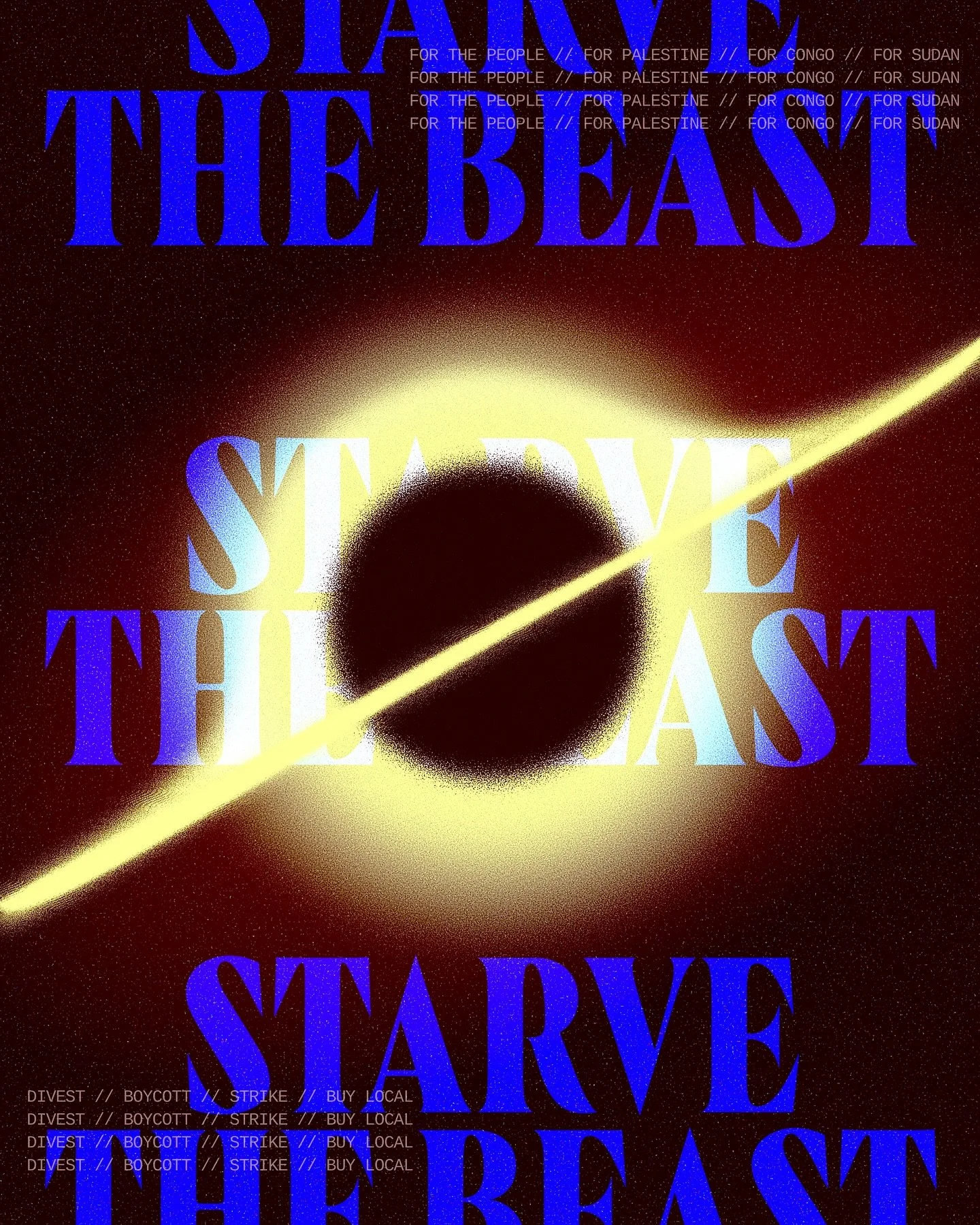 Starve the beast. Global strike October 1st for Gaza.

&mdash;
Boycotting feels big. But you don&rsquo;t have to cancel every subscription on day one. Starving the beast takes all of us and solidarity is allergic to perfectionism. 

Start with a 1-da