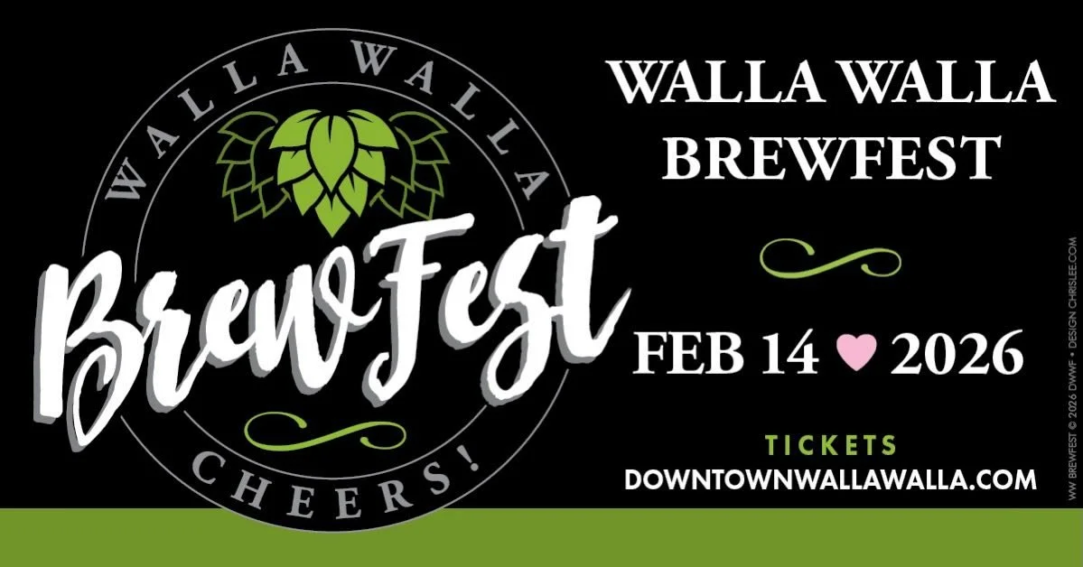 Hi friends! Come see us at the Walla Walla Brewfest today! We&rsquo;ll be posted up at Tra Vigne. Happy Valentine&rsquo;s Day!
