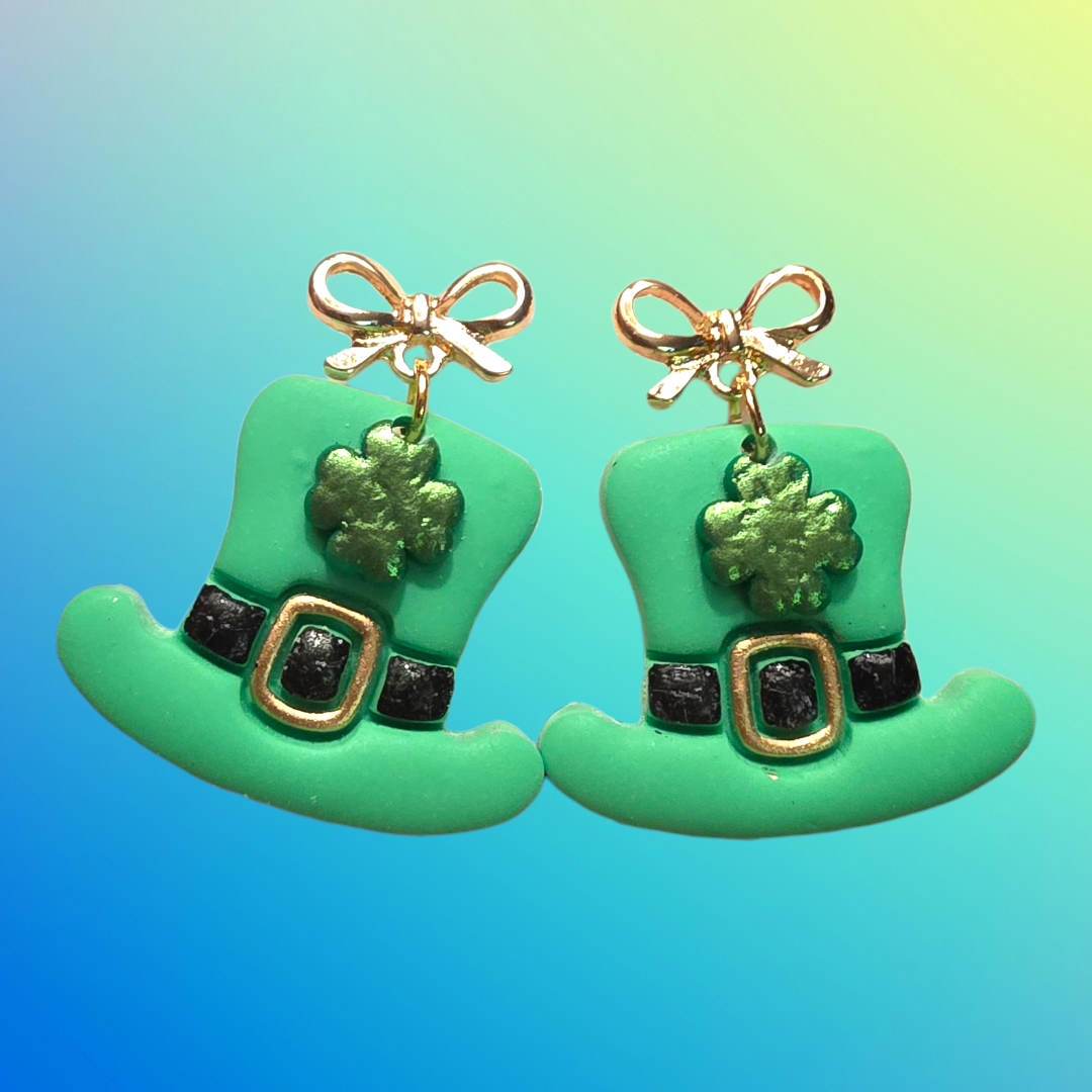 Leprechaun Hat Earrings