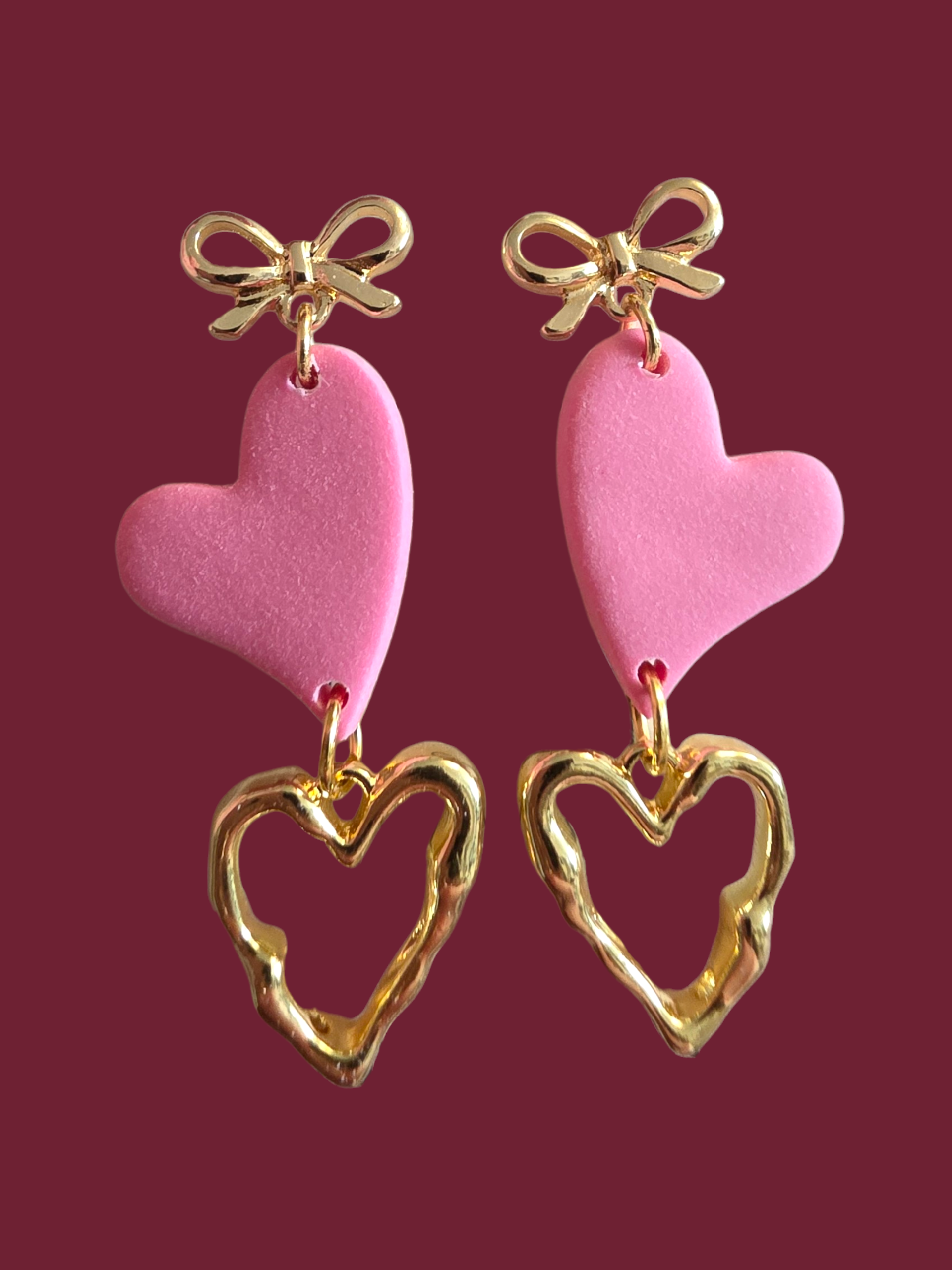 Heart Drop Earrings