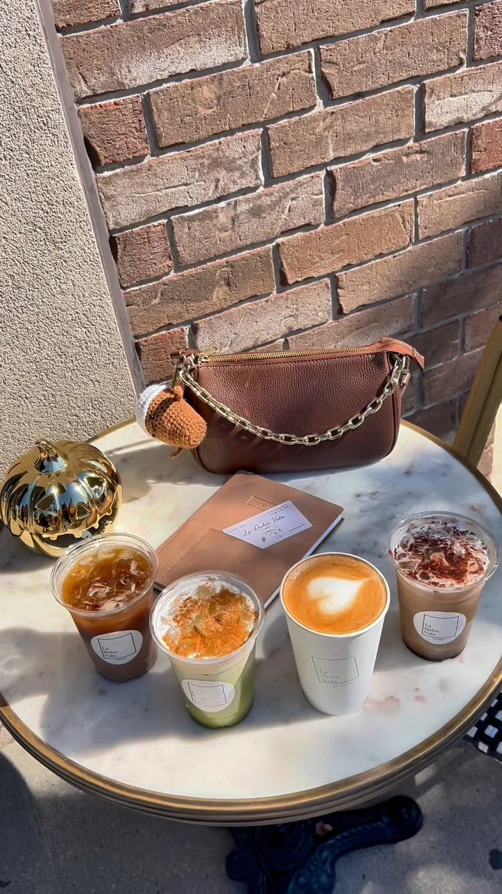 Headphones in. Coffee in hand. October specials on the way.🎧☕️🍂
📍La Dulce Vida Café
.
.
#ButFirstCoffee #CoffeeBreak #MorningMood #FallFeels #DailyCoffee #CaffeineFix
#CozyVibesOnly #InMyRoutine #FallDrinks #CoffeeCommunity #CoffeeTime