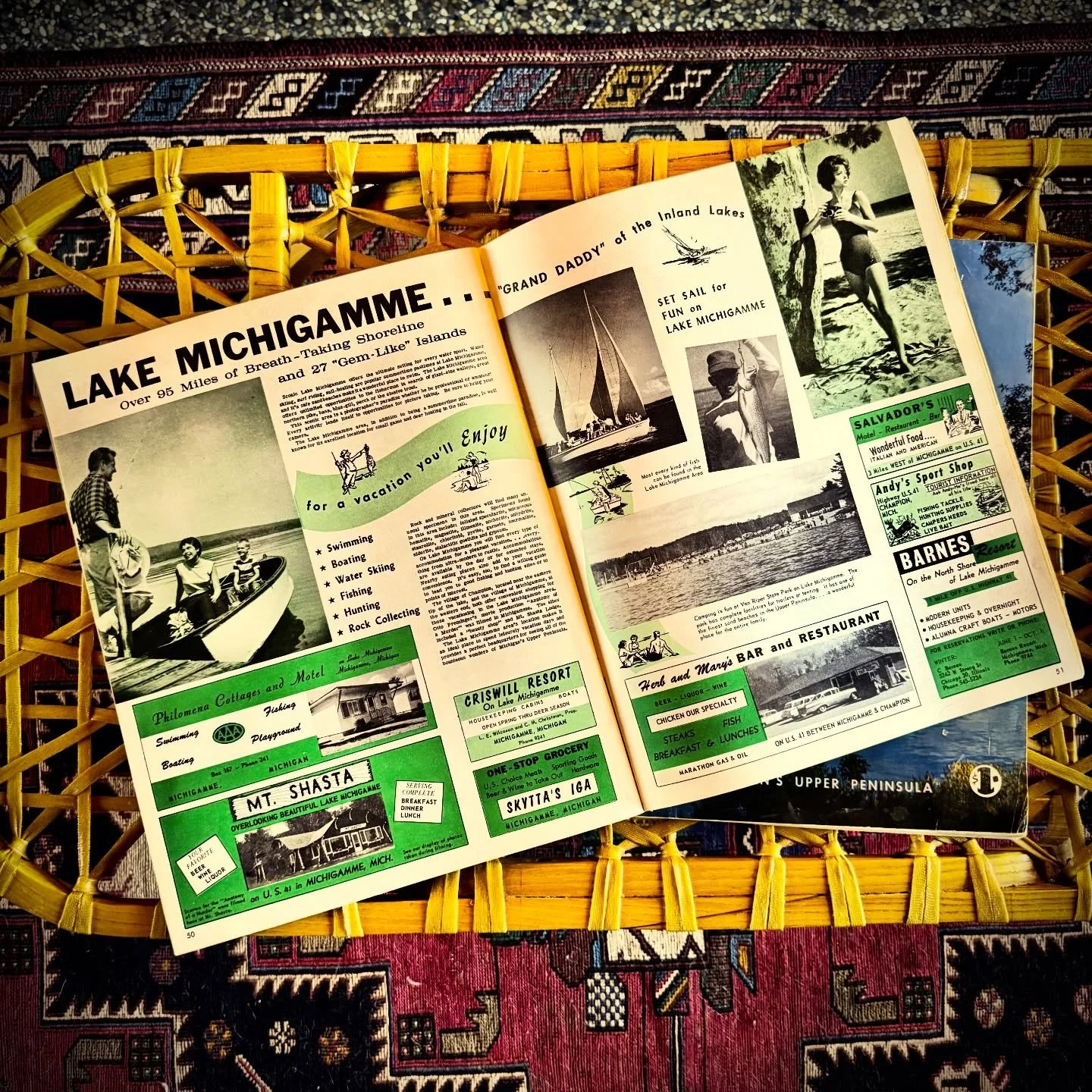 Vintage Lake Michigamme #lakemichigamme #puremichigan #yooperlife