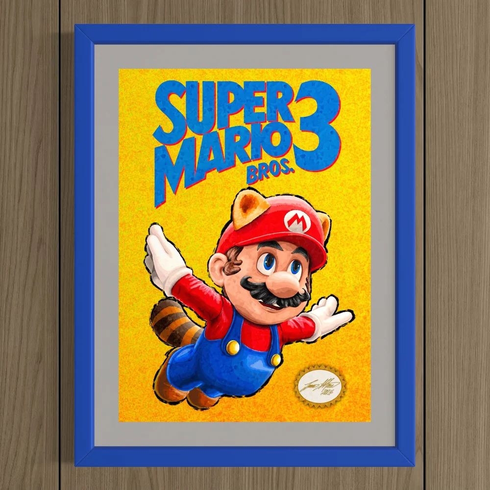 Super Mario Bros. 3 Reimagined Cover Art (DIGITAL ART FILE) 5x7