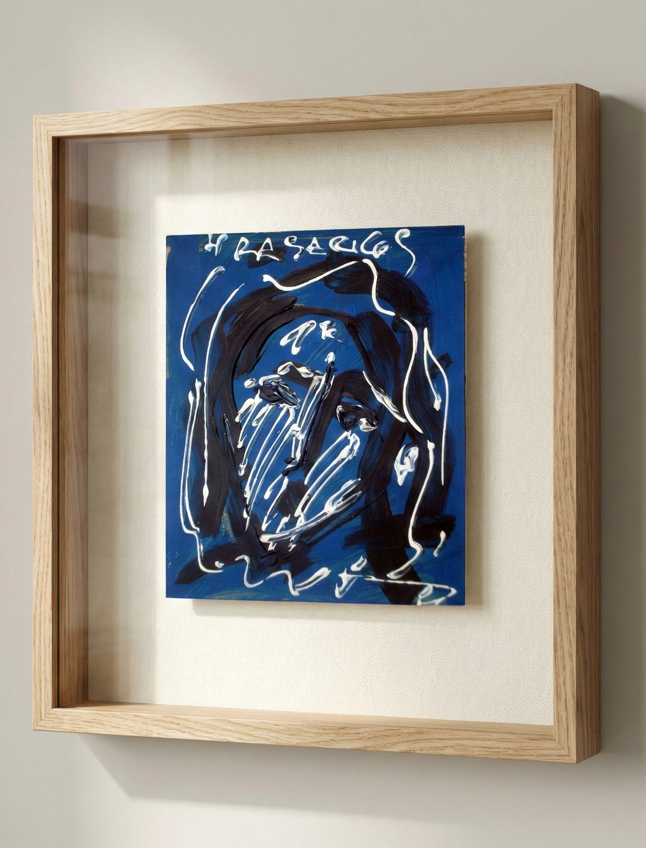 Tableau expressionniste abstrait de Hrasarkos intitulé Interférence Identitaire