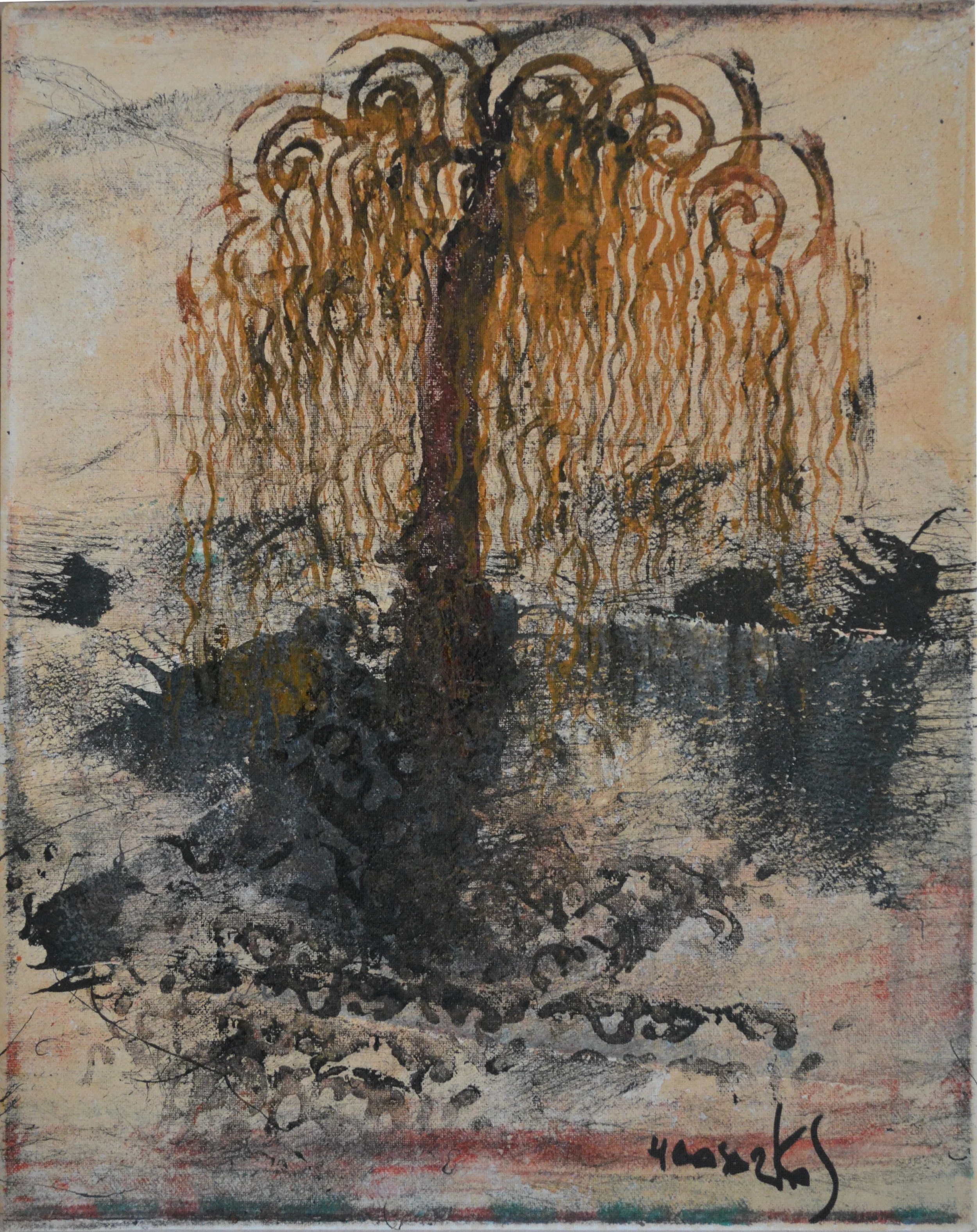 Tirage d'art grand format sur verre acrylique de l'œuvre "Les Larmes du Soleil" par HRASARKOS.