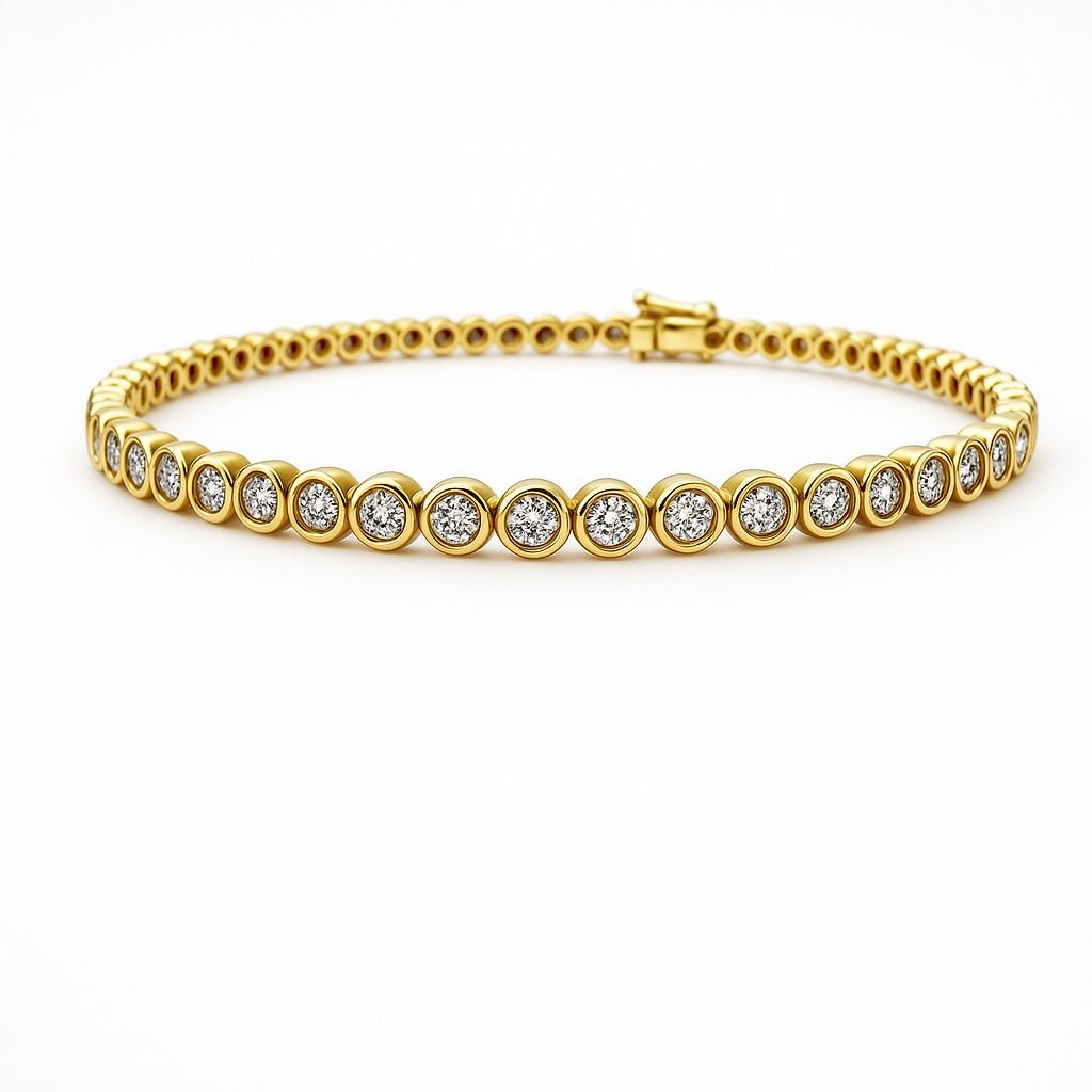 Léa Diamond Bezel Tennis Bracelet