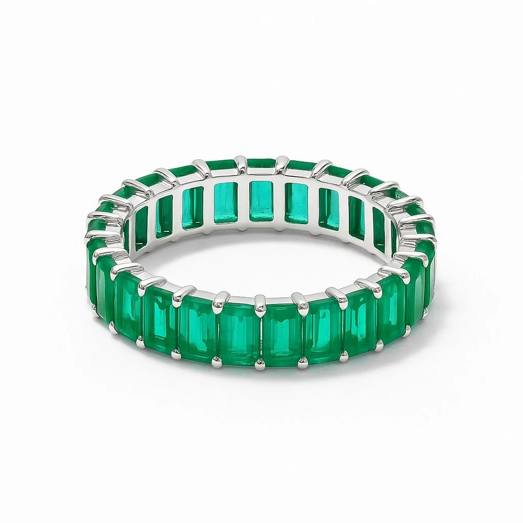 Kelly Emerald Eternity Band