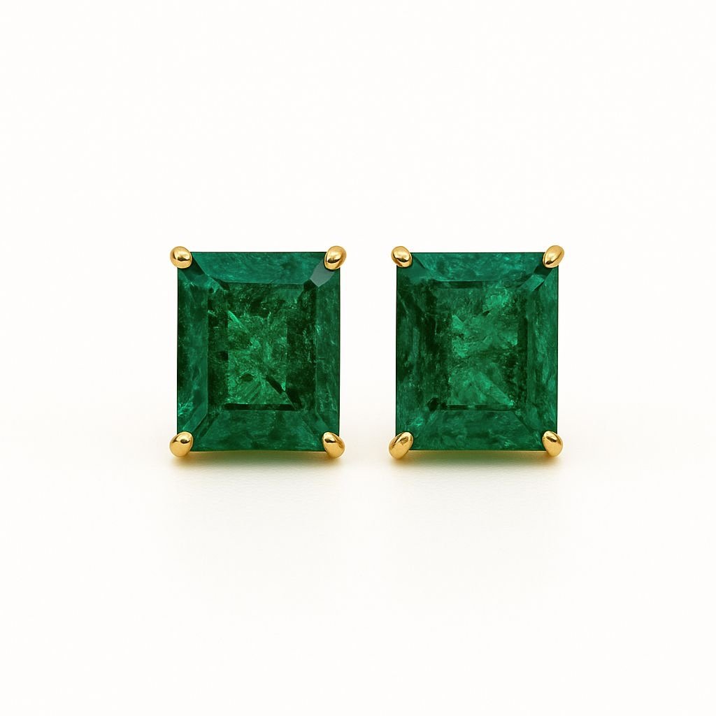 Rae Emerald Studs