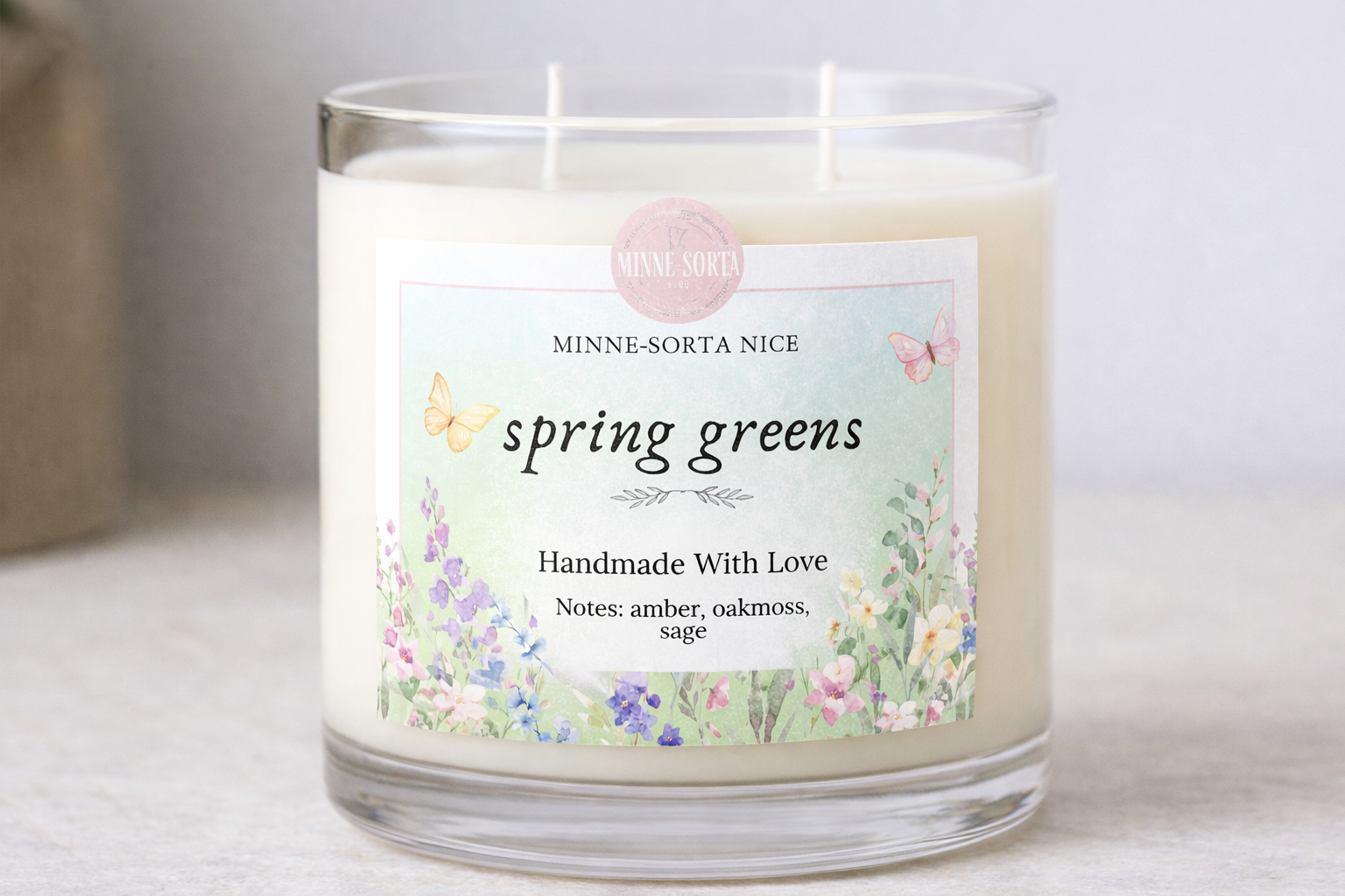 Spring Greens Candle