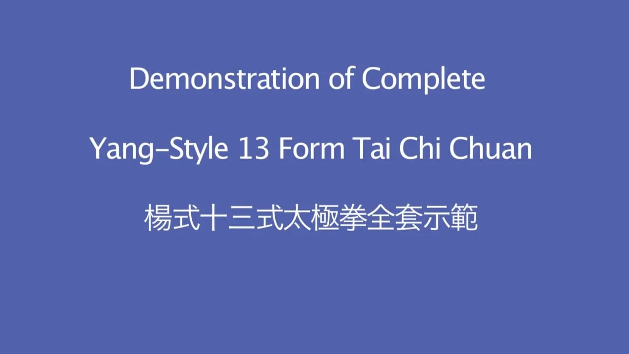 Yang-Style 13 Form – Front View