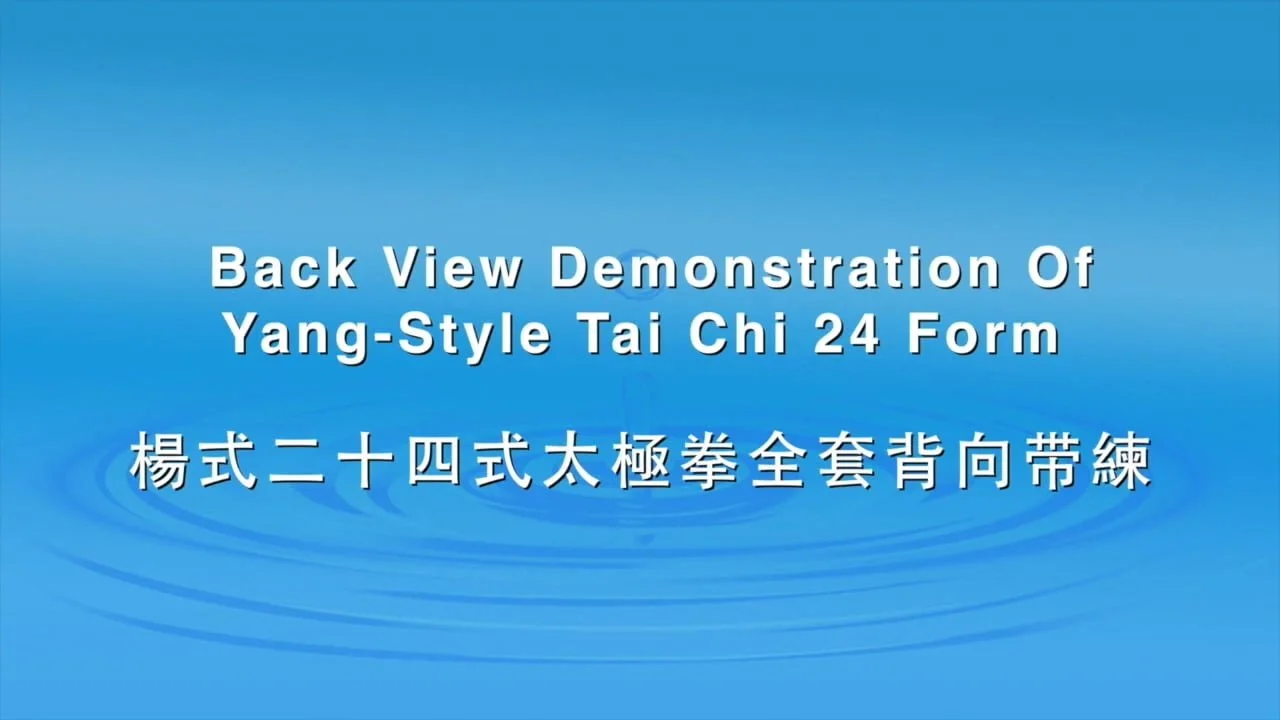 Yang-Style 24 Form – Back View