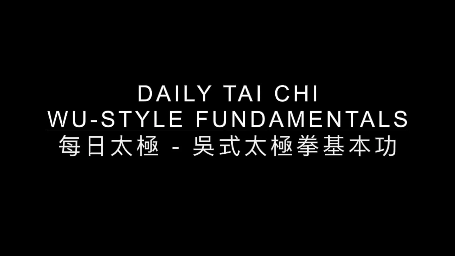 Wu-Style Fundamentals