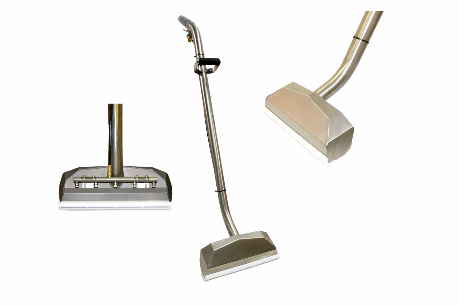 Professional PMF Mach Series 12 inch carpet cleaning wand with ergonomic handle.