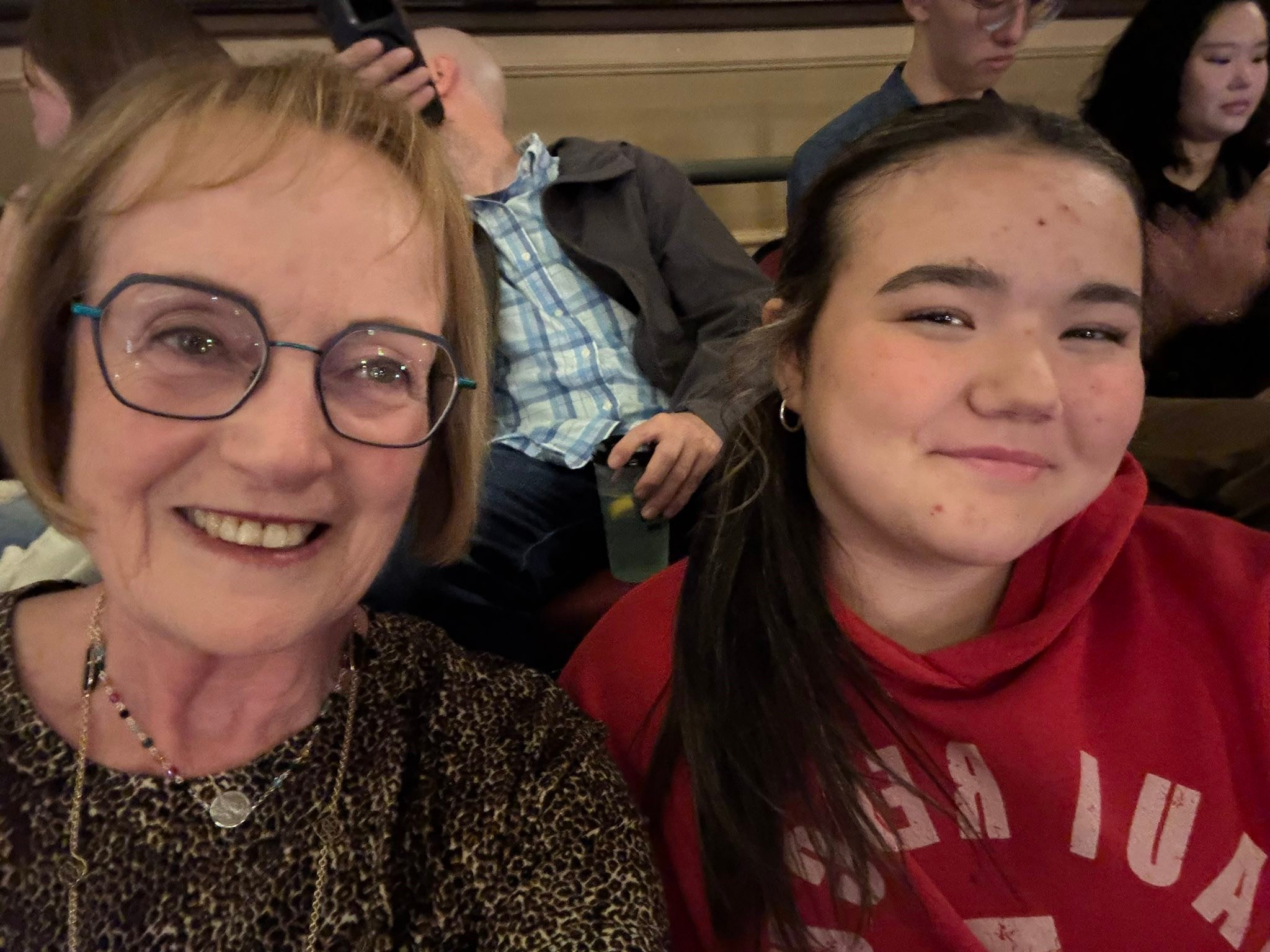 Mama Mia with my granddaughter Mackenzie