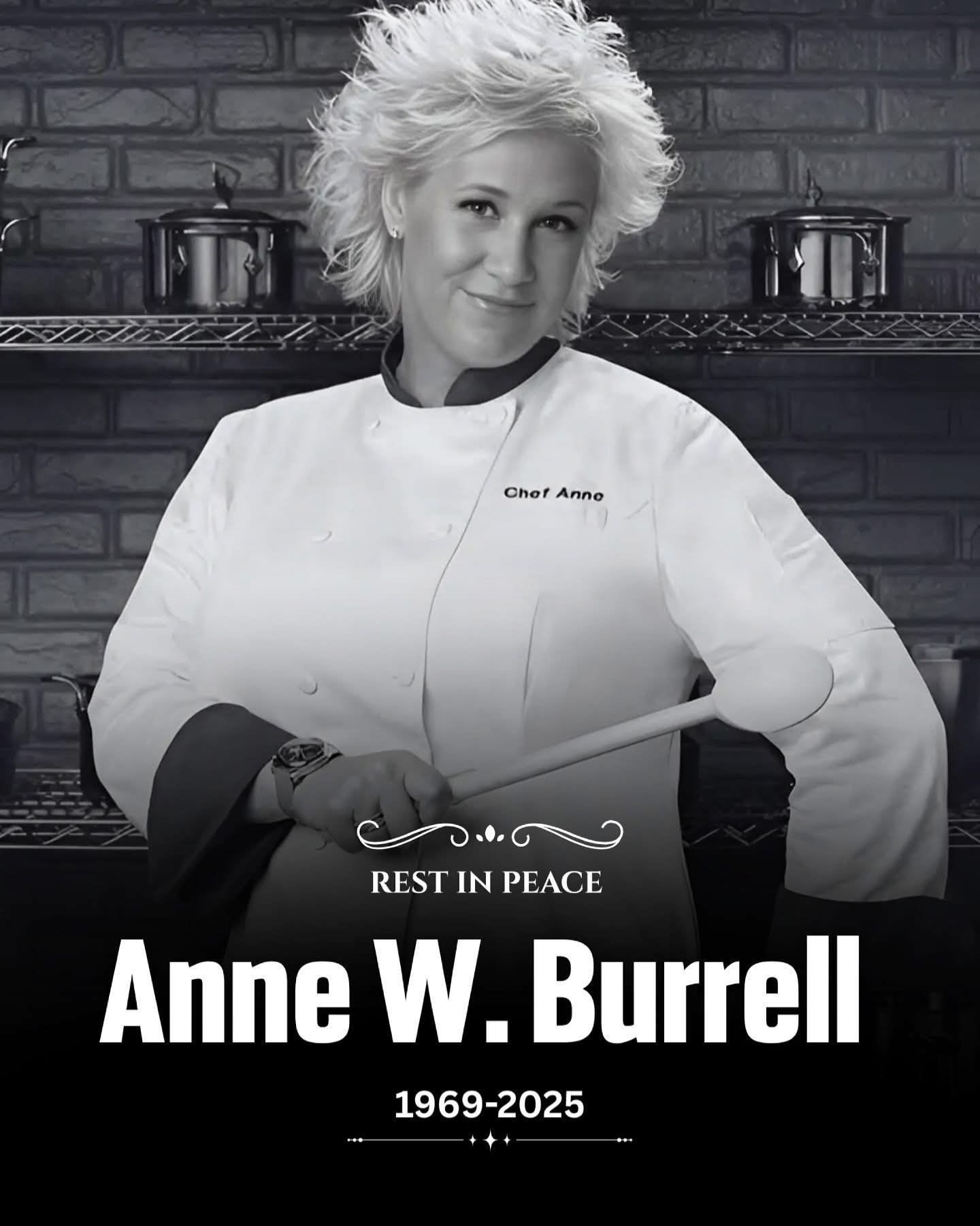 I am so sad to hear of the passing of Ann Burrell.
I have enjoyed watching her on Food Network o er the years. Such a fun personality.