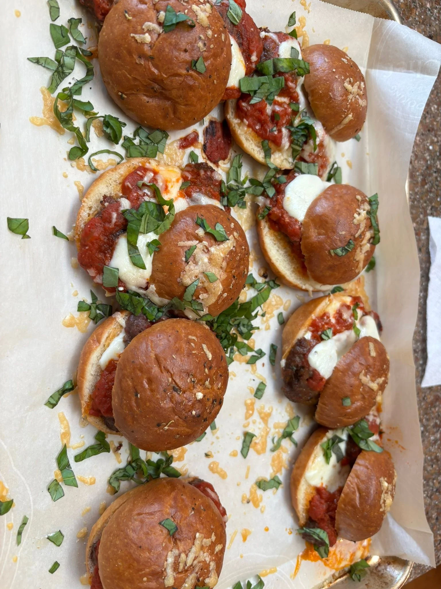 Football Food- Meatballs Sliders