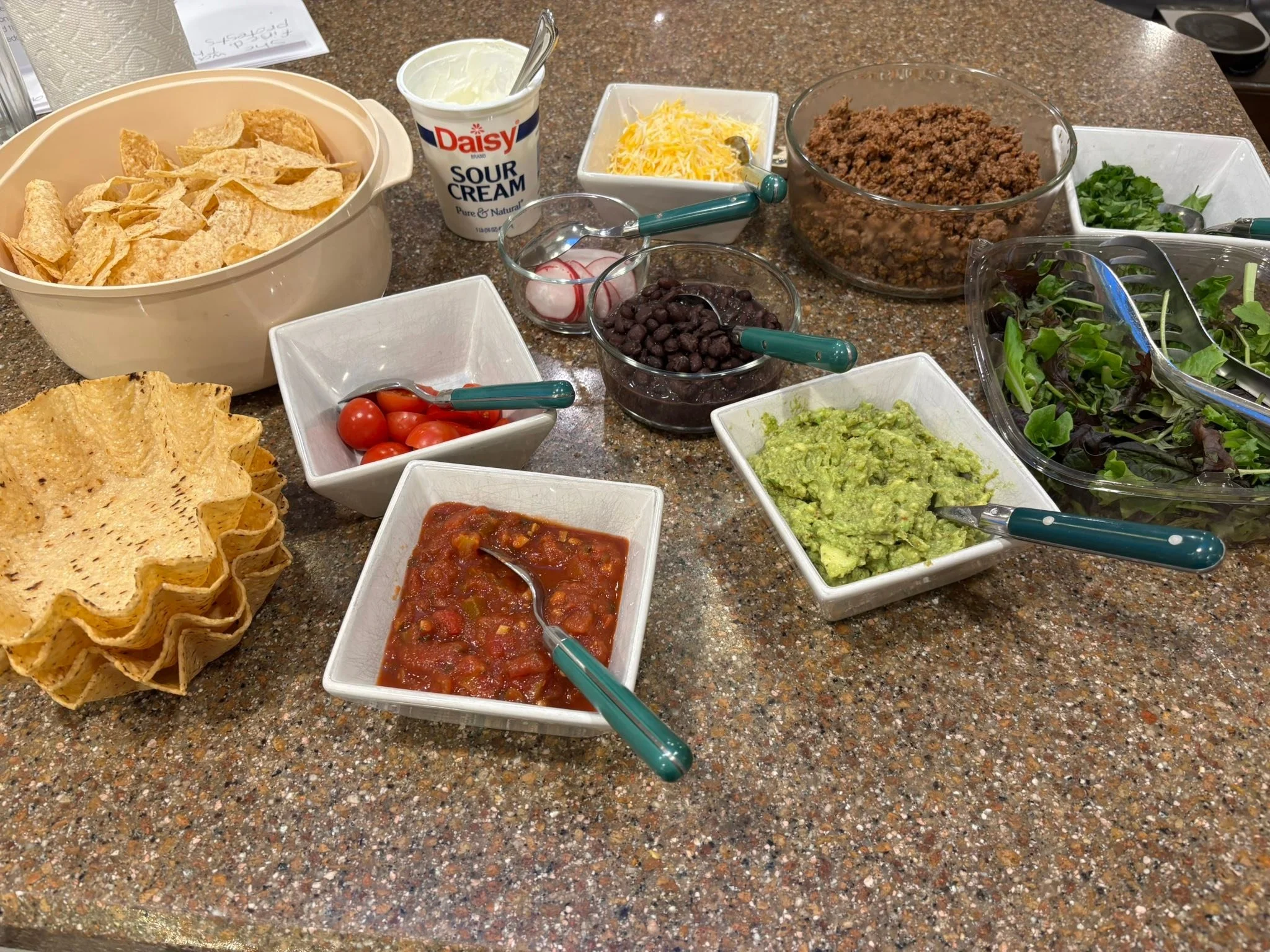 Taco Tuesday with the granddaughters