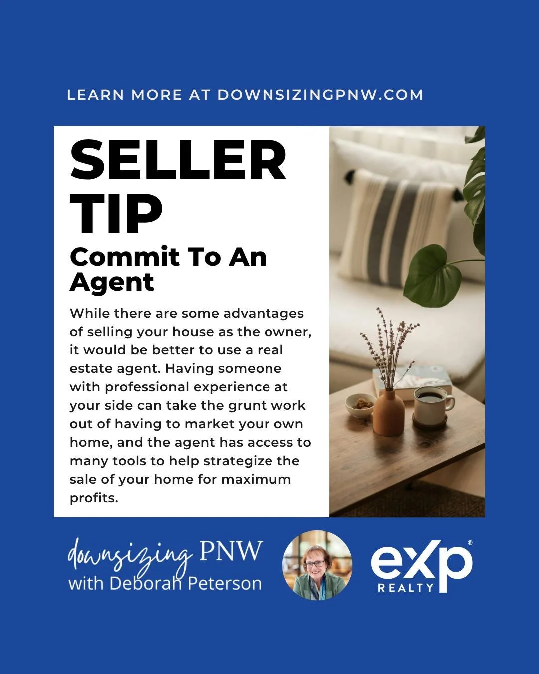 Seller Tip - February

Commit To An Agent 
While there are some advantages of selling your house as the owner, it would be better to use a real estate agent. Having someone with professional experience at your side can take the grunt work out of havi