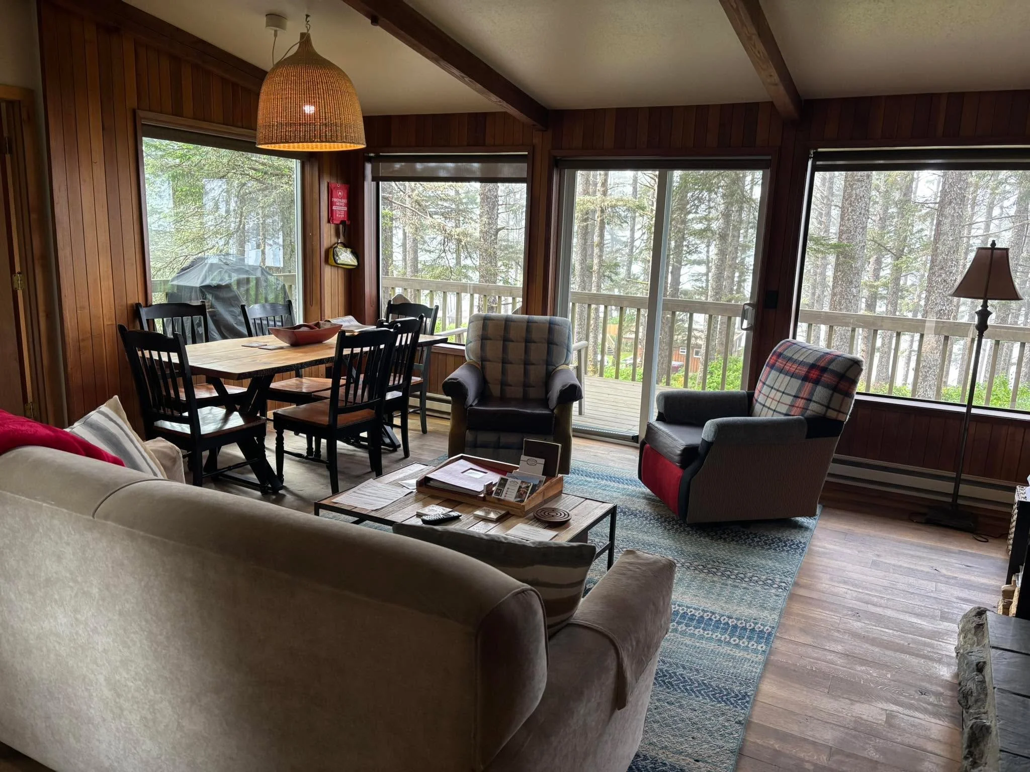 As I am cleaning my way out of the cabin we rented at the beach, my husband says&rdquo;I&rsquo;m going to ask for our $60 cleaning fee back &ldquo;. Ha! Ha!
One thing I learned in my walk through life was to leave a place better than you found it.