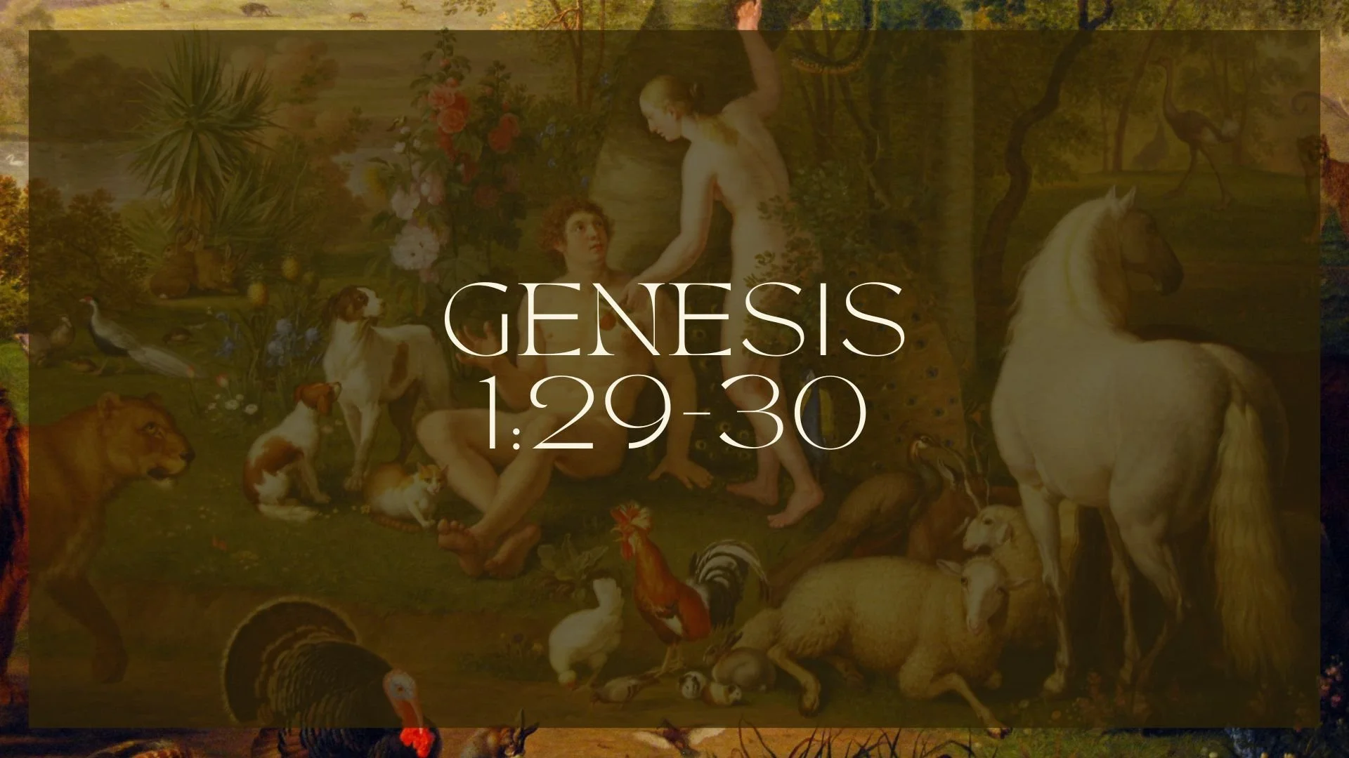 Genesis 1:29-30 - God’s Provision