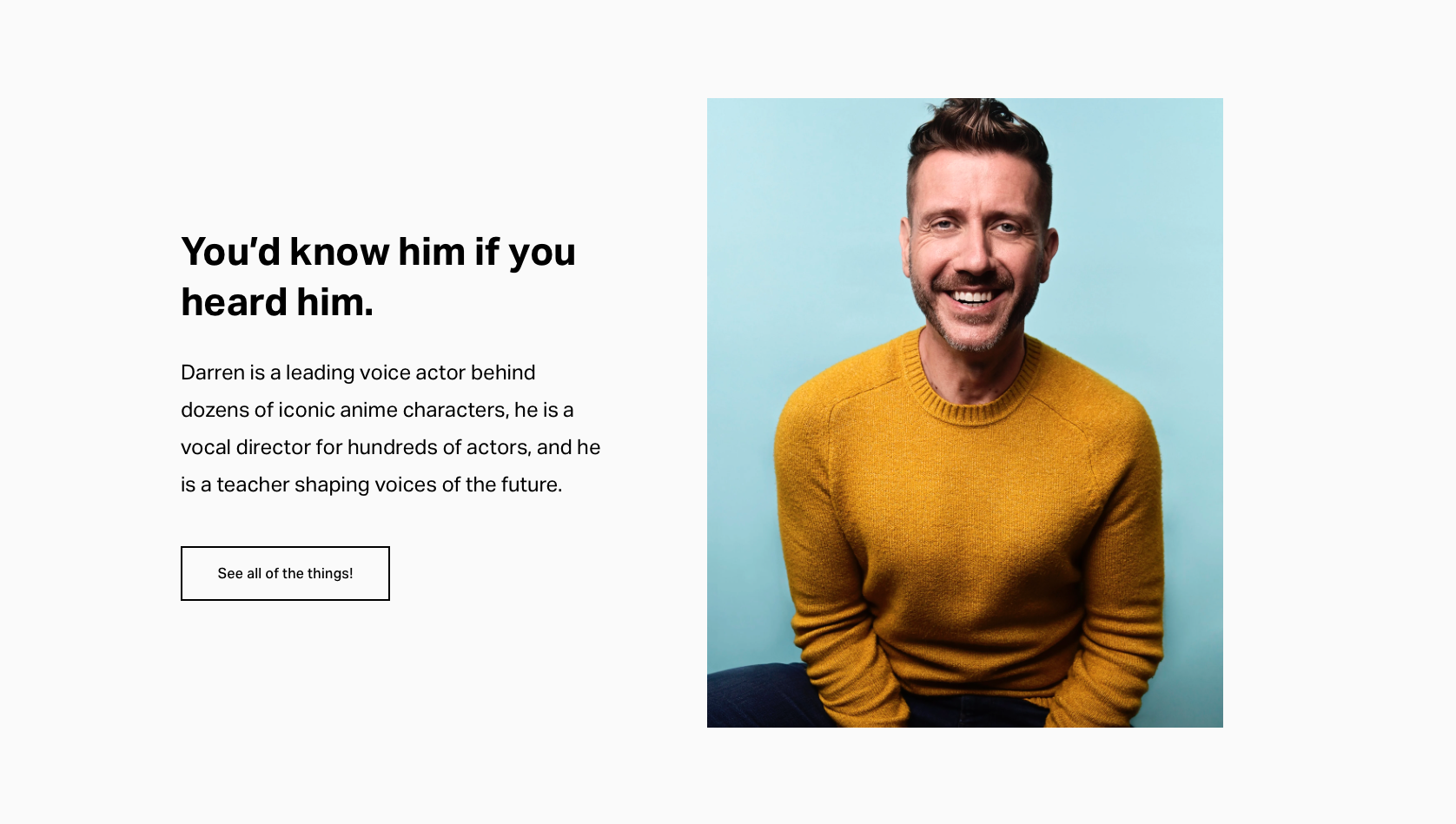 Content and Taglines - Homepage