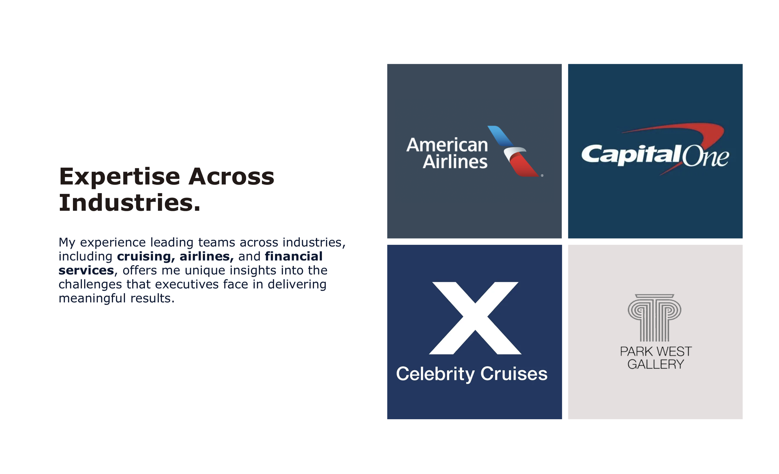 Showcasing Past Expertise