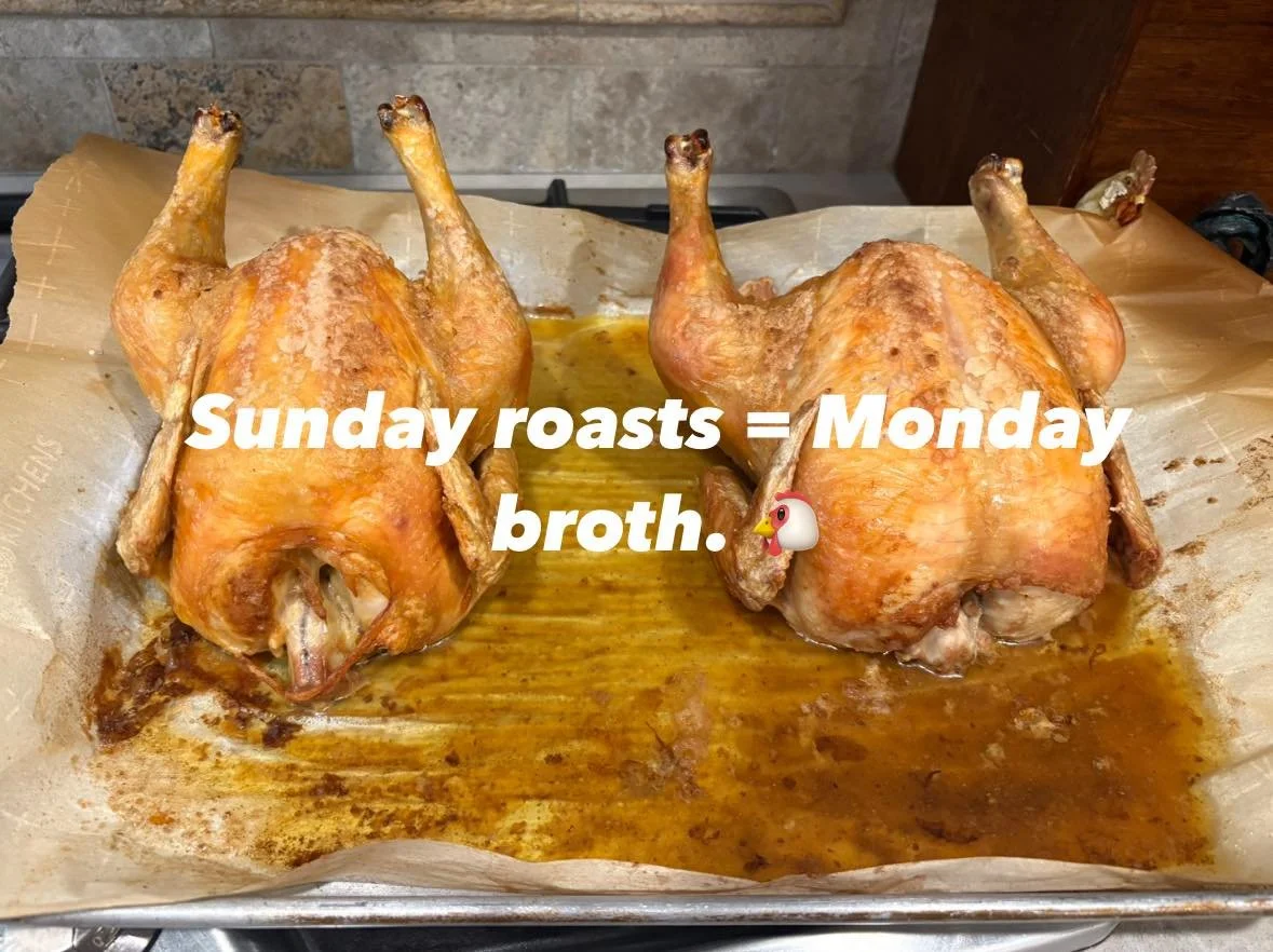 Making your own bone broth is the easiest way to get more bang for your buck! 🫕

Our chicken might be pricier than conventional, but when you can stretch one bird into dinners and broth, that investment goes a whole lot further. It helps us afford t