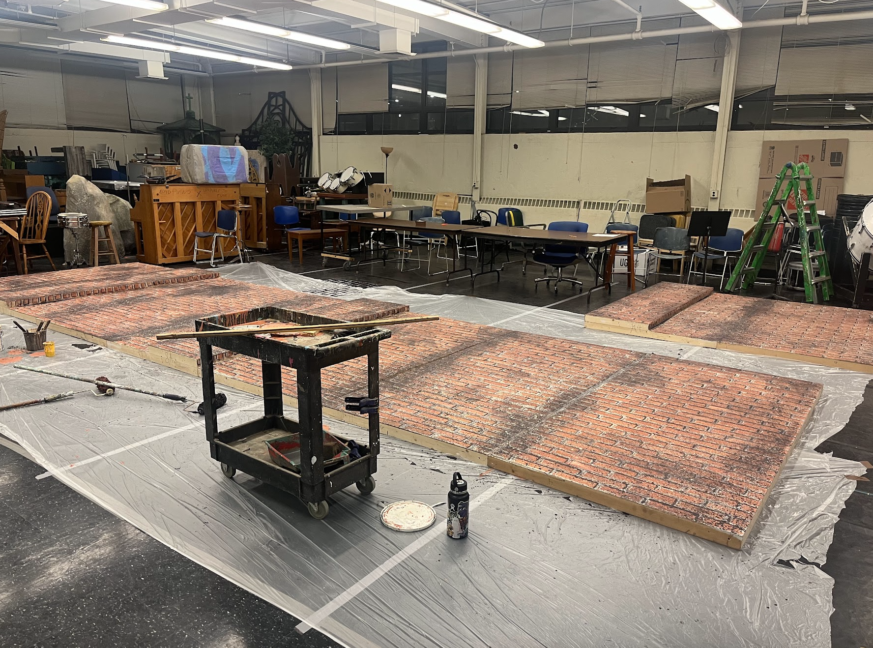 Painted brick for Muskets A Chorus Line 2023.