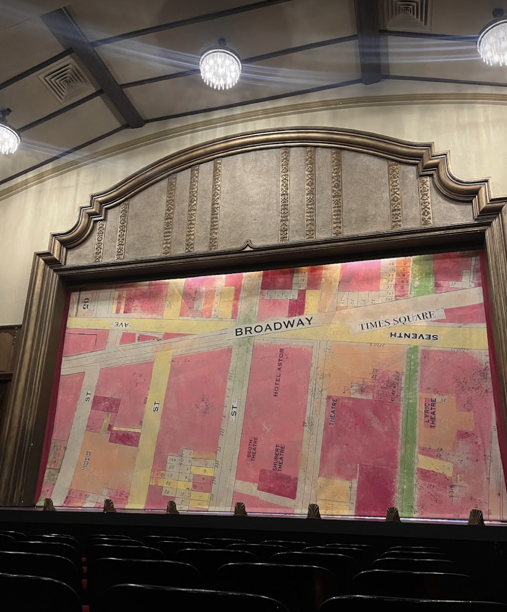 New York Map drop for Guys and Dolls at the University of Michigan.